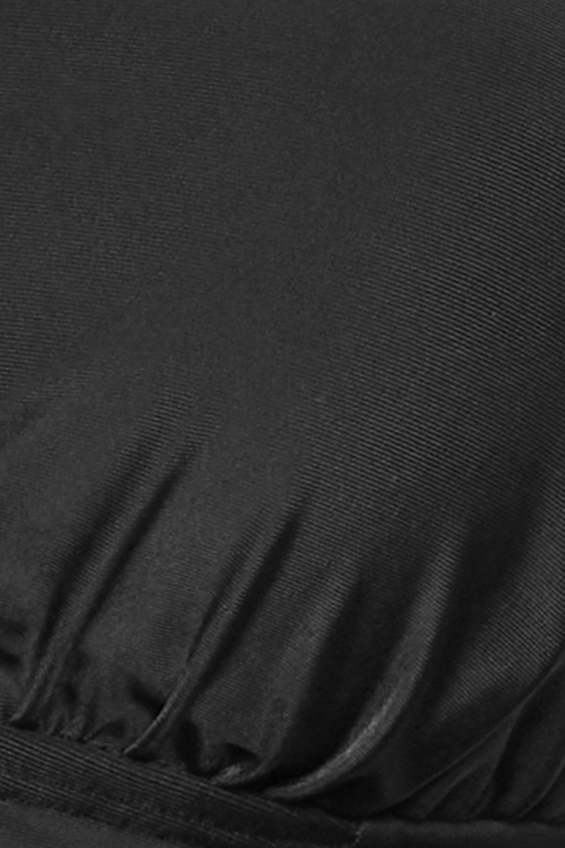 YOURS Plus Size Black Knotted Strap Hanky Hem Swim Dress | Yours Clothing 6
