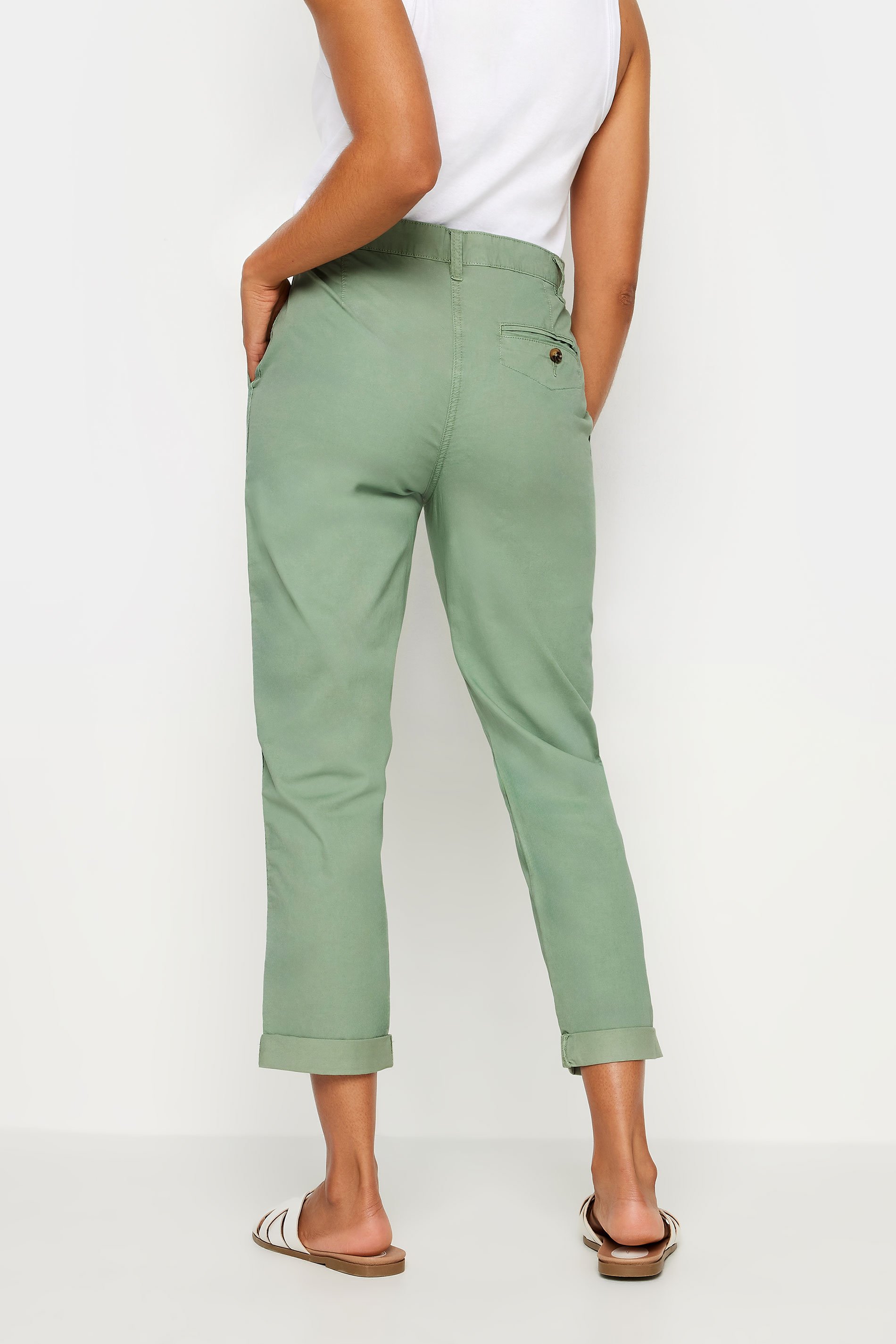 M&Co Sage Green Chino Trousers | M&Co 3