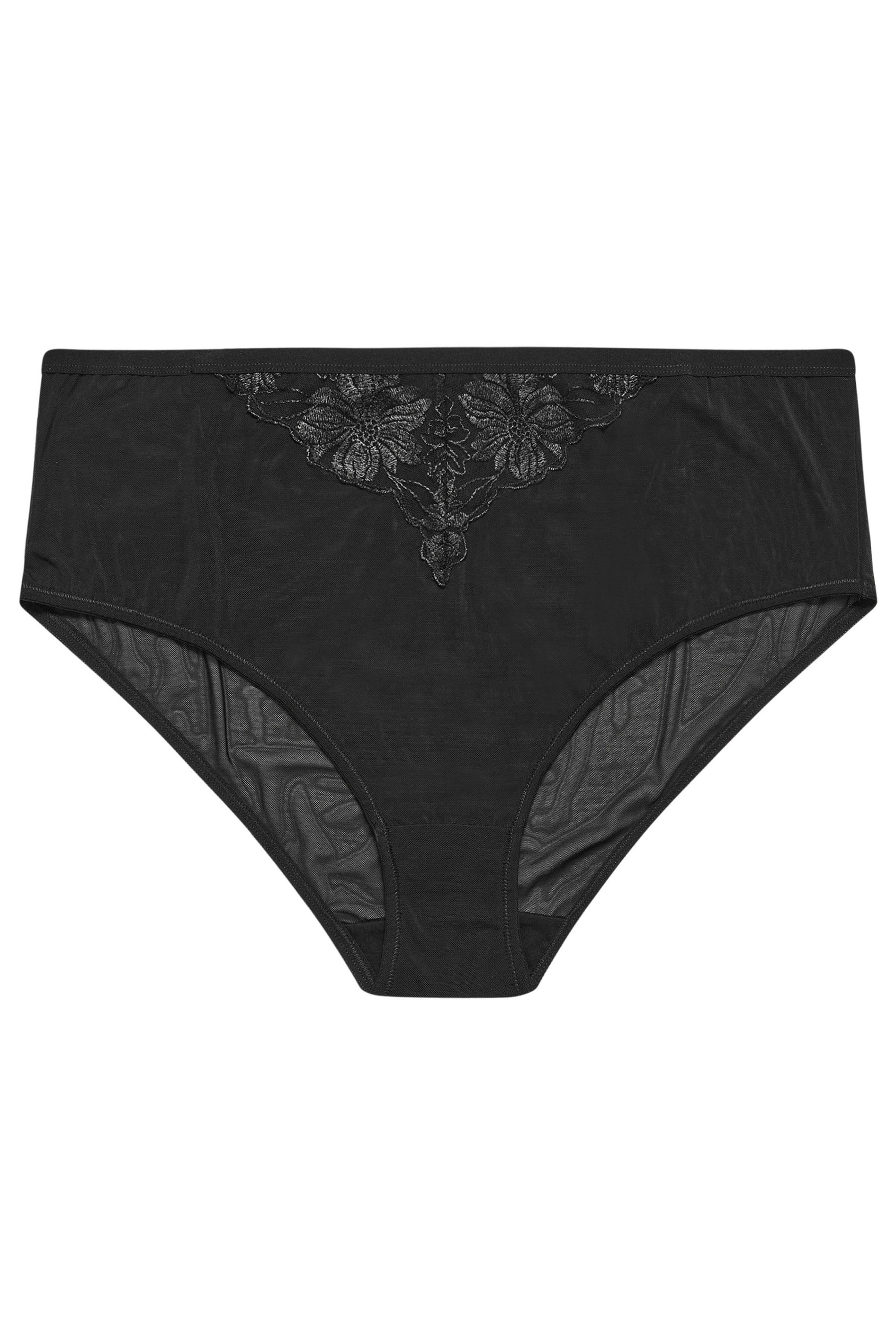 YOURSET 2 PACK Plus Size Pink & Black Briefs | Yours Clothing 8