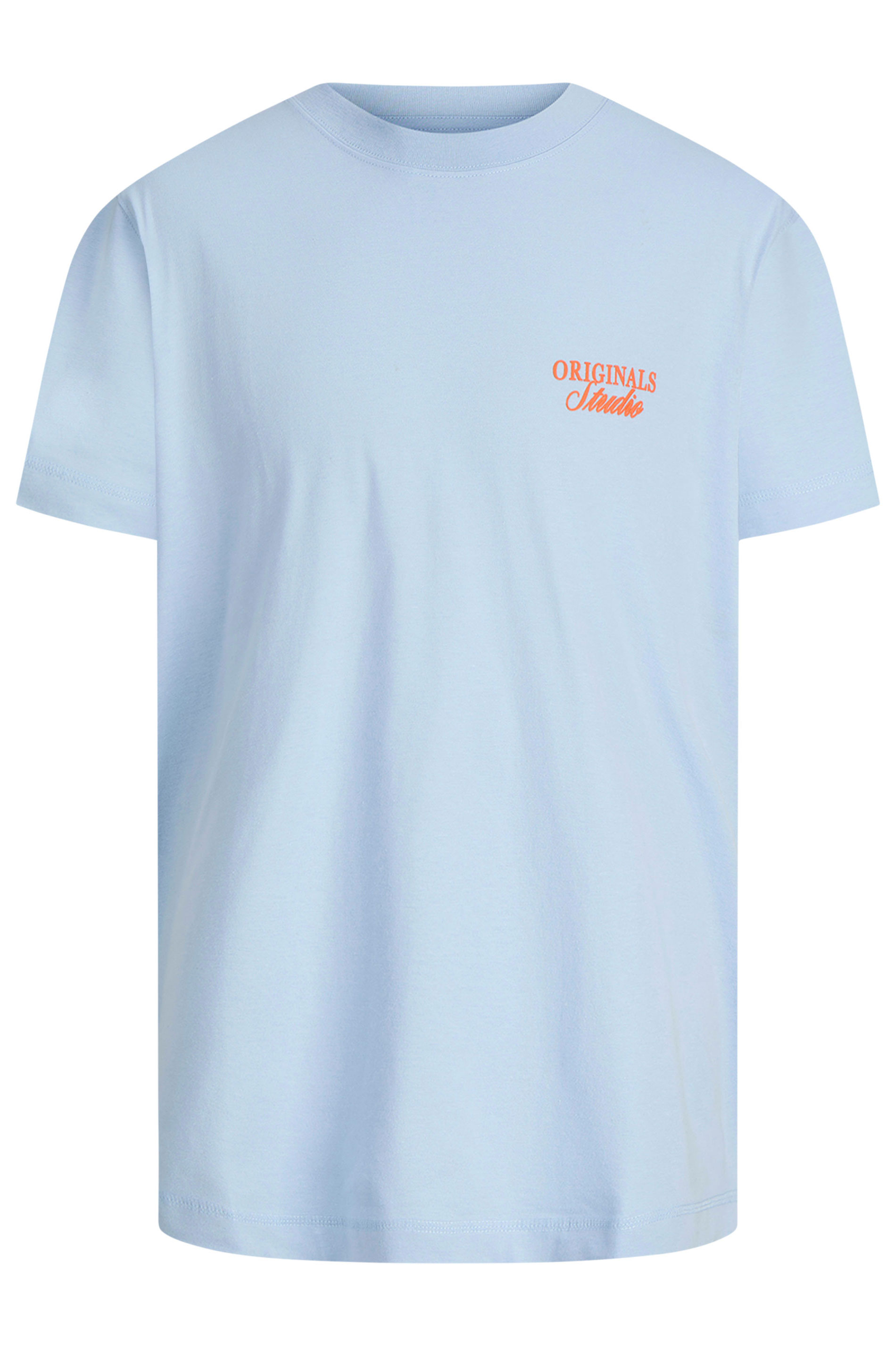 JACK & JONES Big & Tall Light Blue Crew Neck Back Graphic Tee | BadRhino 4