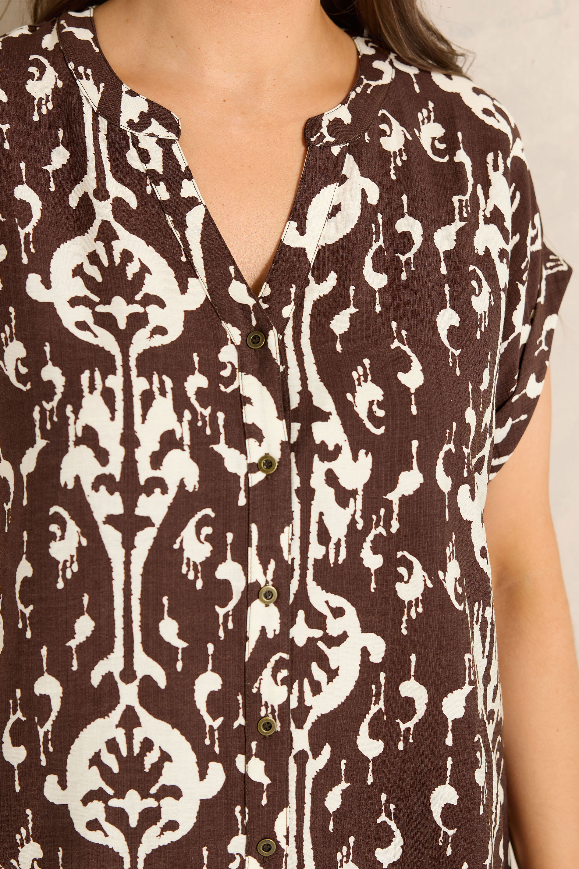 EVANS Plus Size Chocolate Top & Trouser Set | Evans 4