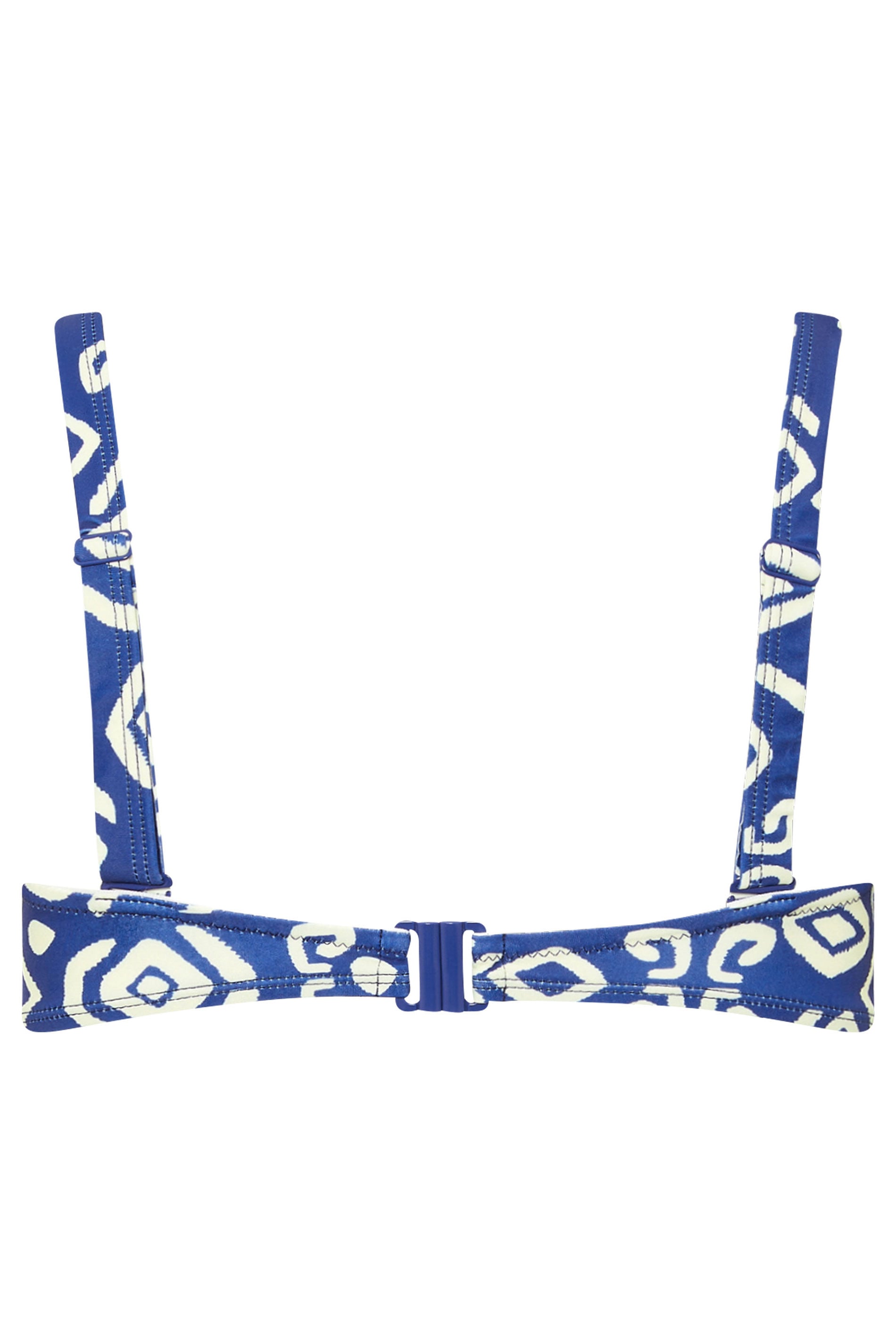 M&Co Cobalt Blue Ikat Print Bandeau Bikini Top | M&Co 8