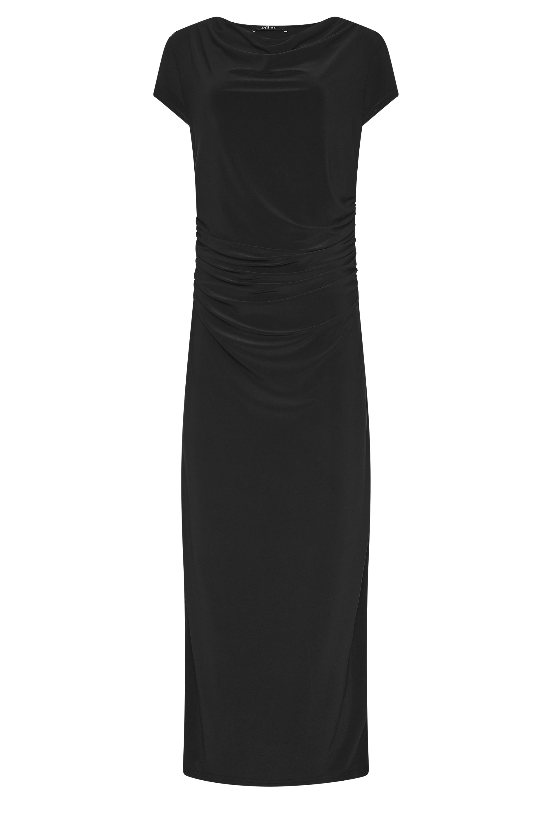 LTS Tall Women's Black Cowl Neck Maxi Dress | Long Tall Sally 5