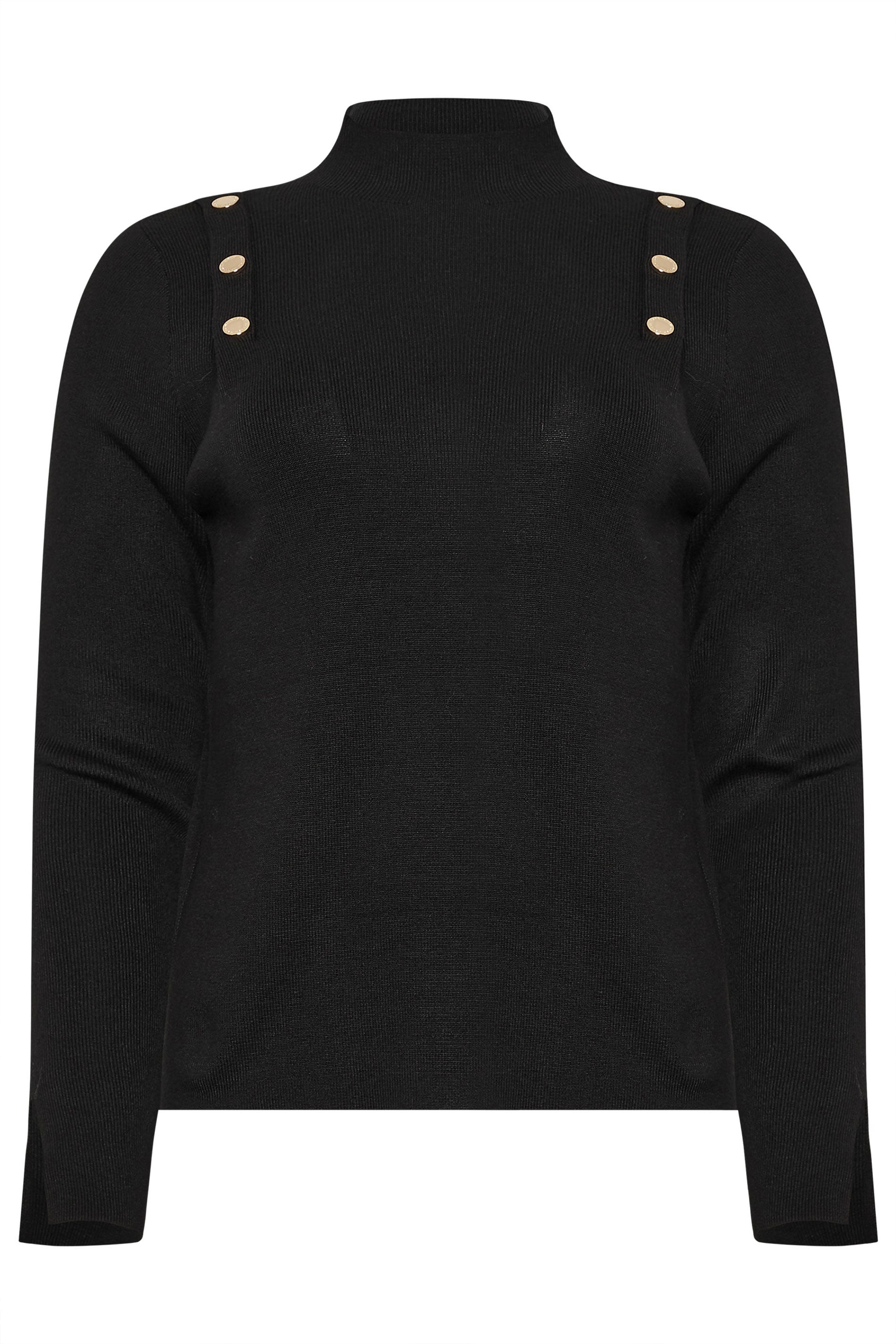 STAR Black Button Detail Knitted Jumper | StarByJM 7