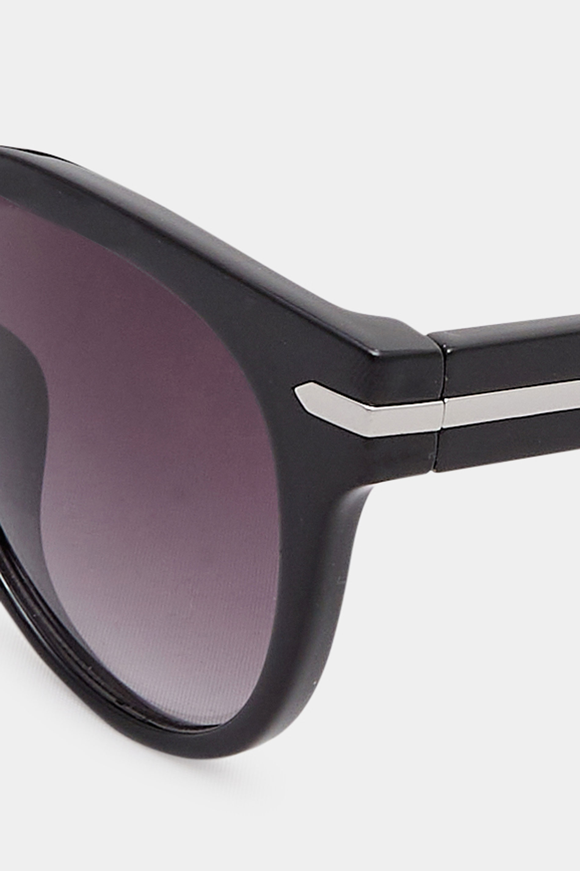 Plus Size Black Oversized Silver Detail Sunglasses | Yours Clothing 3