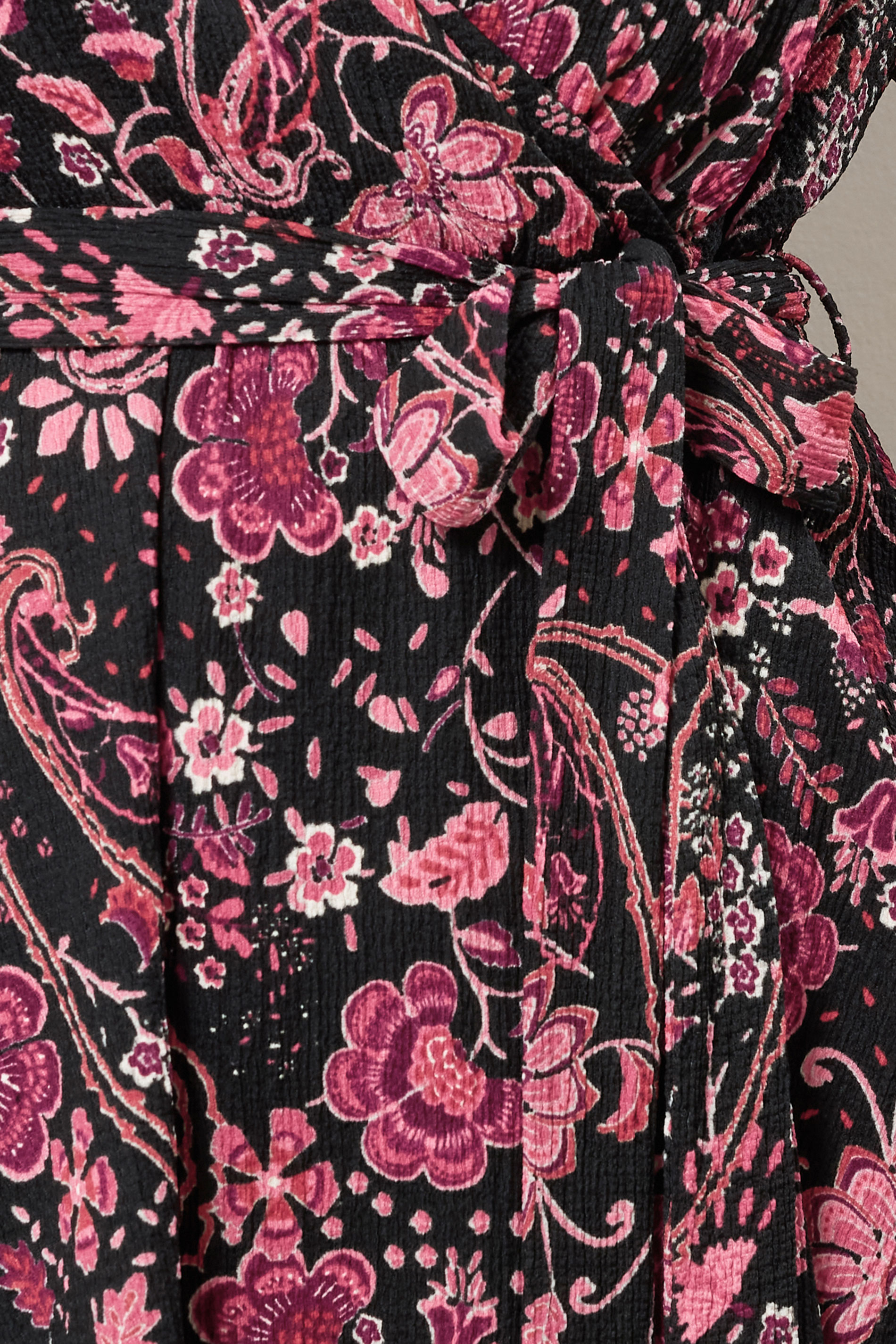 EVANS Plus Size Pink Paisley Print Wrap Top | Evans 6