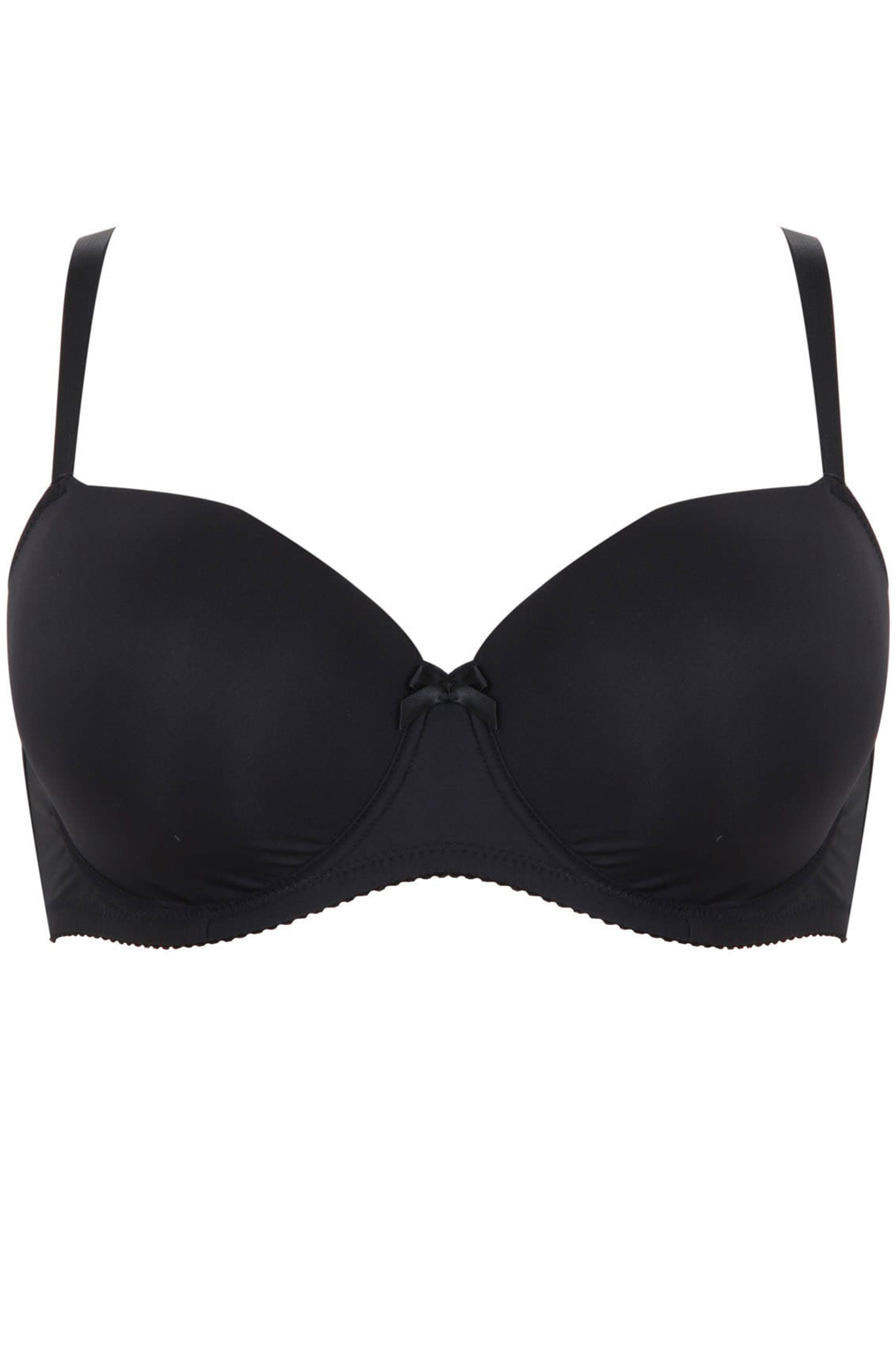 YOURS Plus Size Black Moulded Underwired T-Shirt Bra | Yours Clothing 4