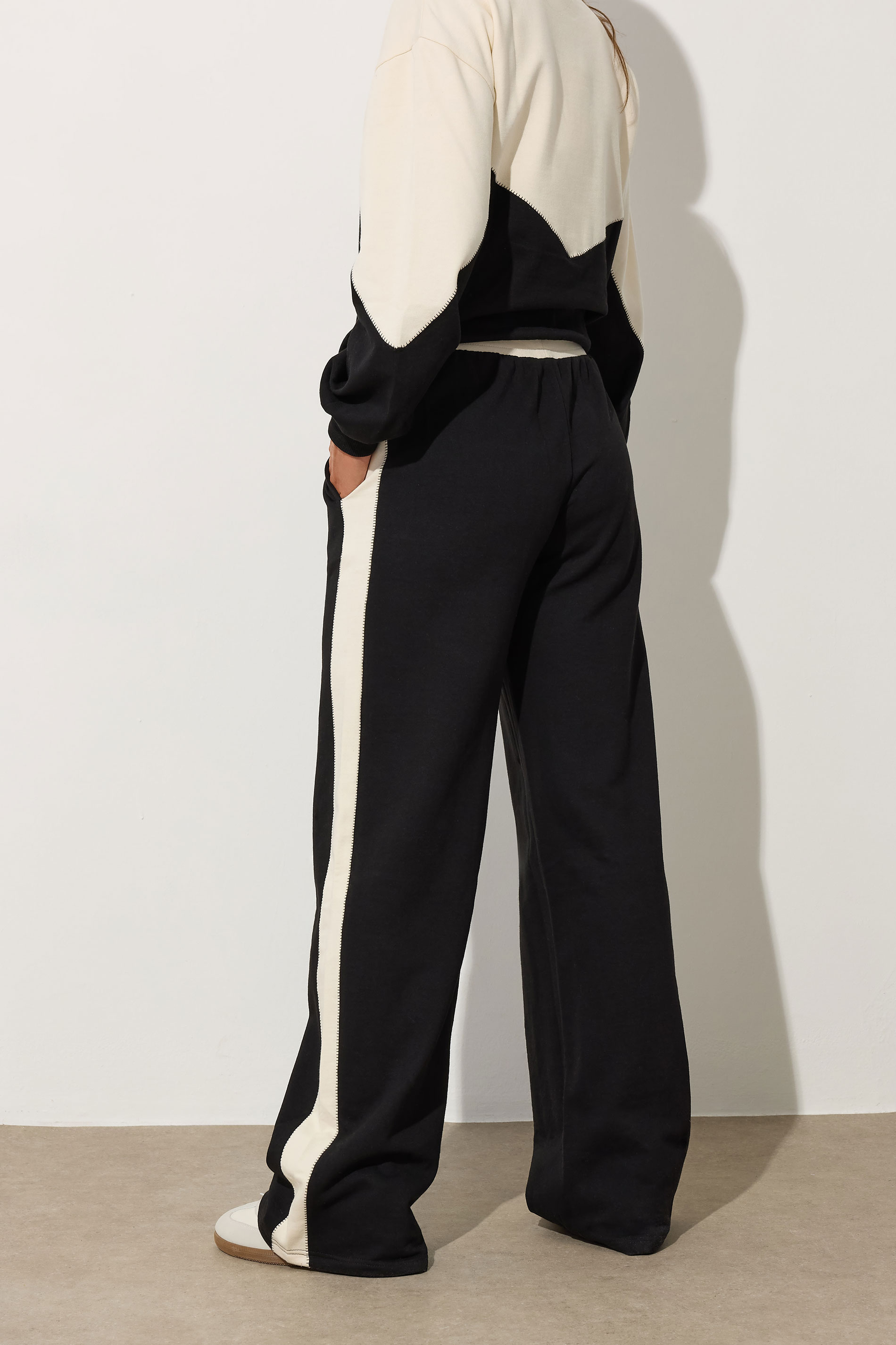 LTS Tall Black Contrast Stripe Jogger | Long Tall Sally 2