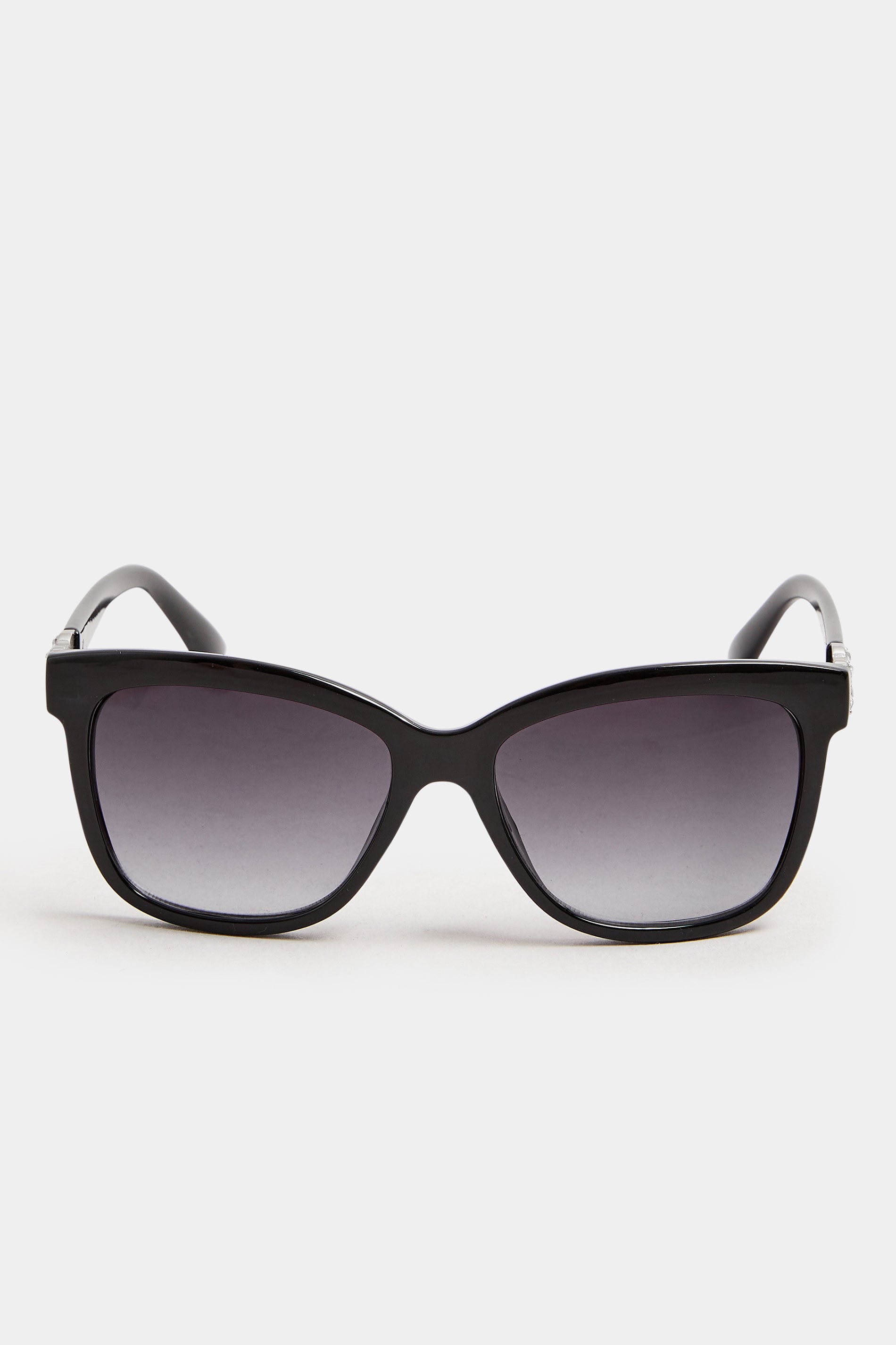 Black Diamante Arm Sunglasses | Yours Clothing 2