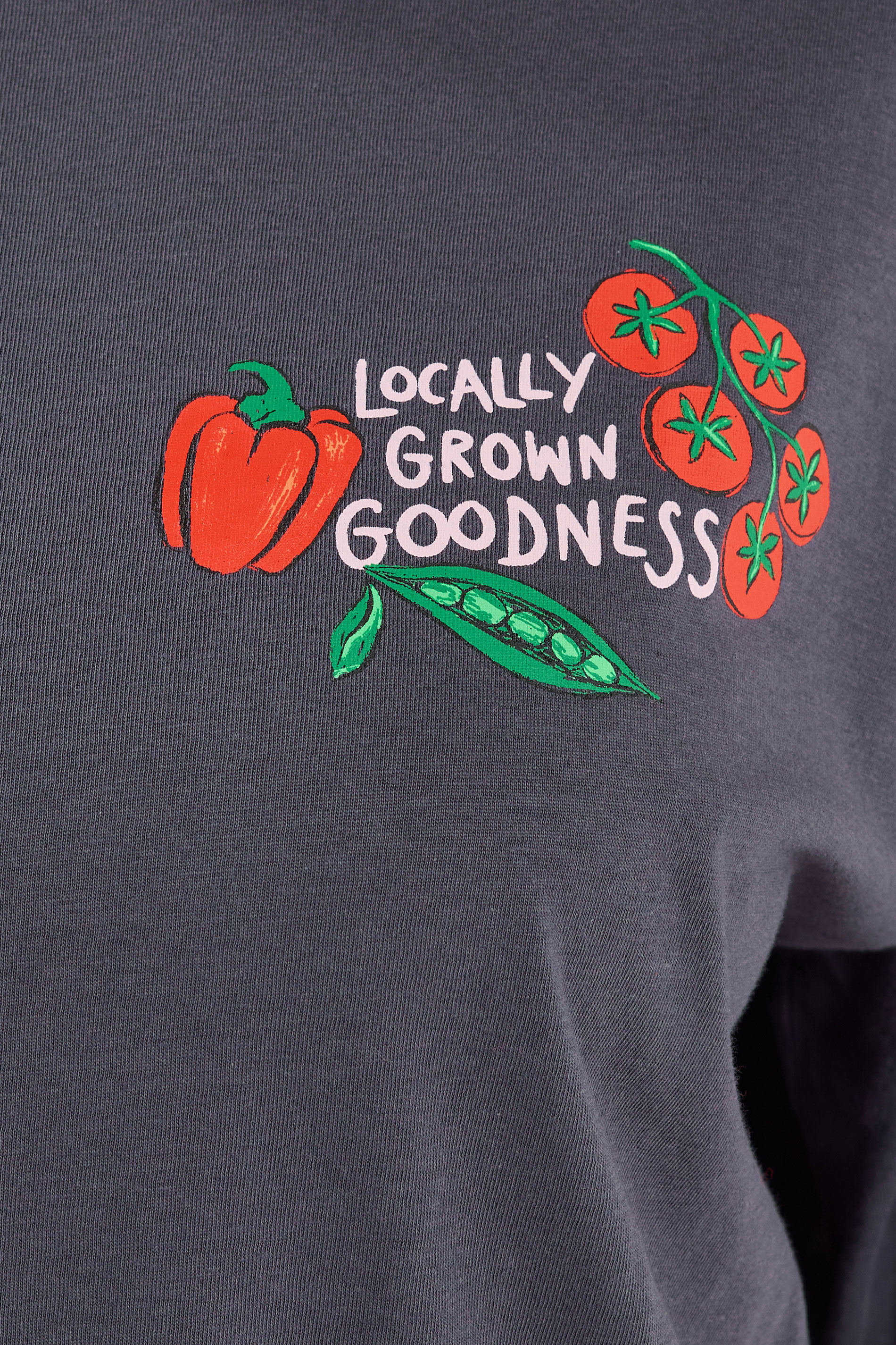 YOURS Plus Size Grey 'Fresh From The Garden' Relaxed T-Shirt | Yours Clothing 5