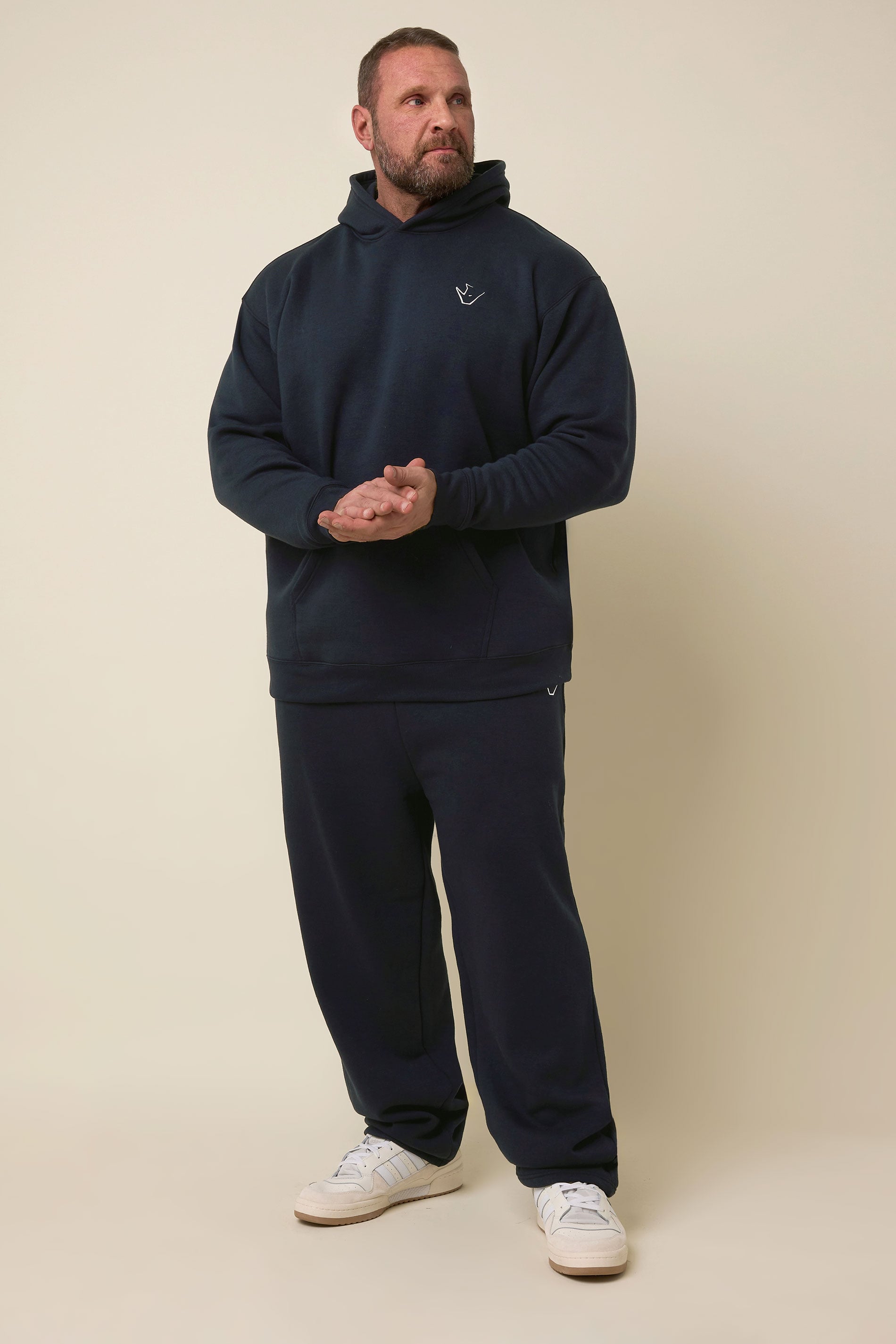 IronRhino Big & Tall Navy Blue 'Rest Day' Hoodie | BadRhino 2