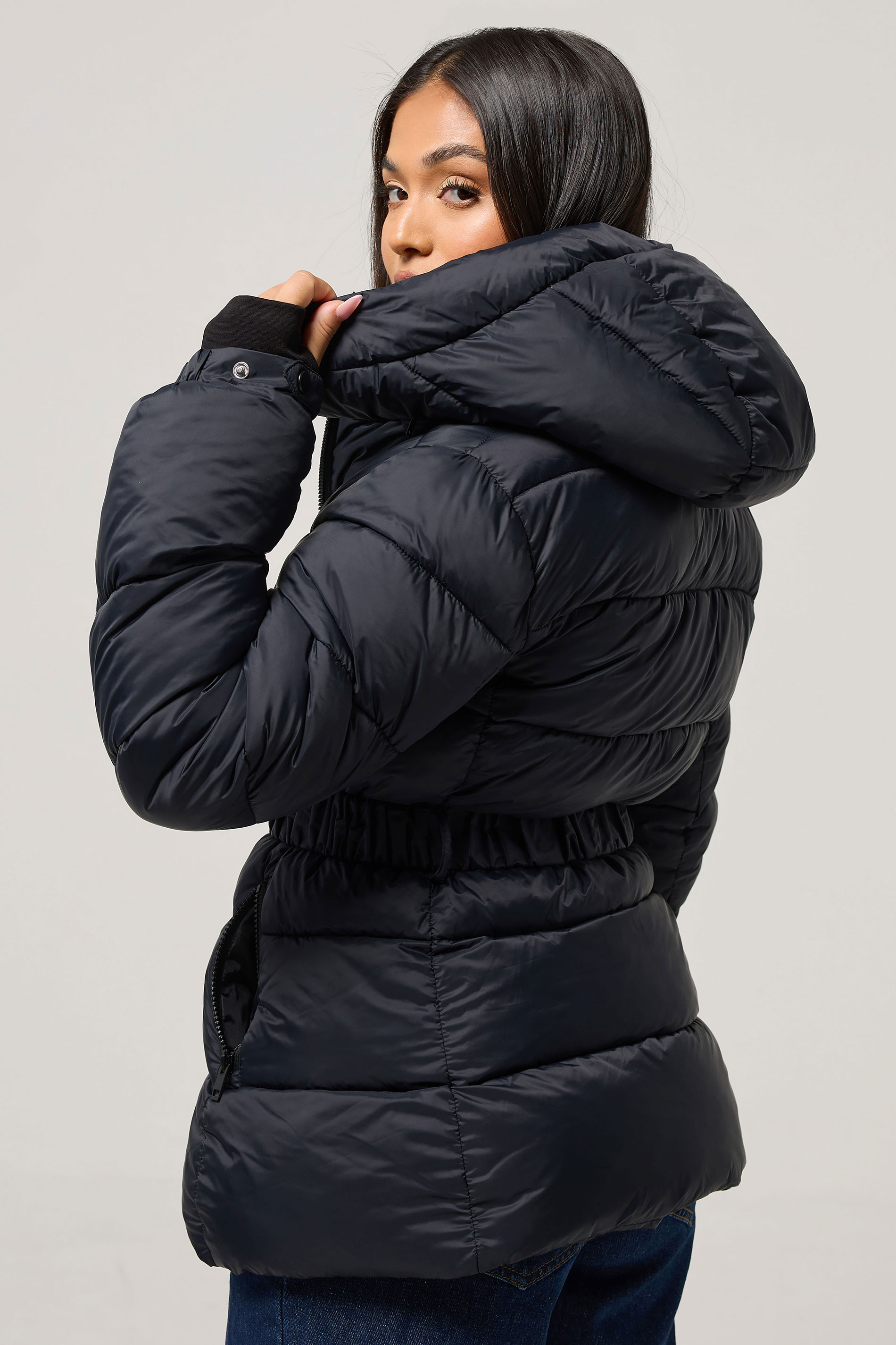 PixieGirl Petite Women's Black Padded Ski Jacket | PixieGirl 2