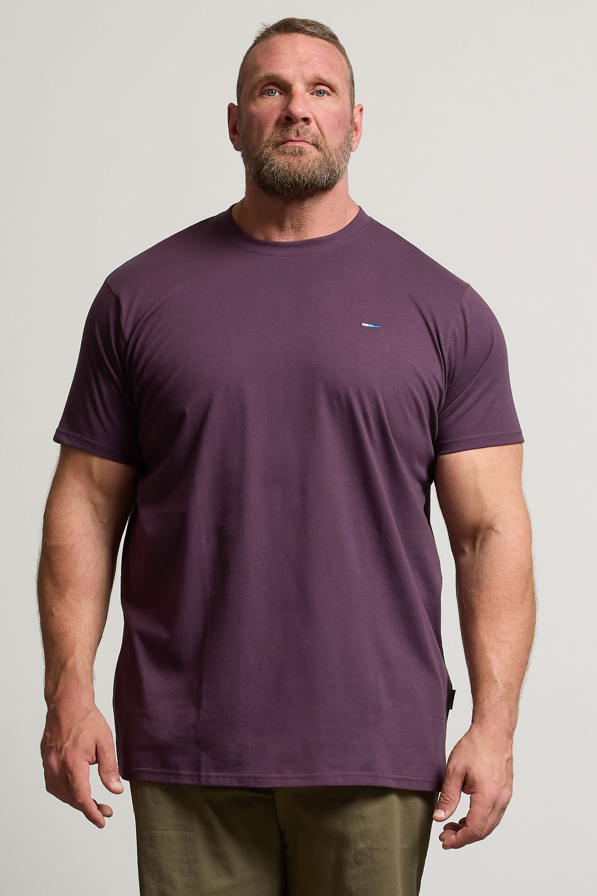 BadRhino Big & Tall Dark Purple Extra Long Core T-Shirt | BadRhino 3
