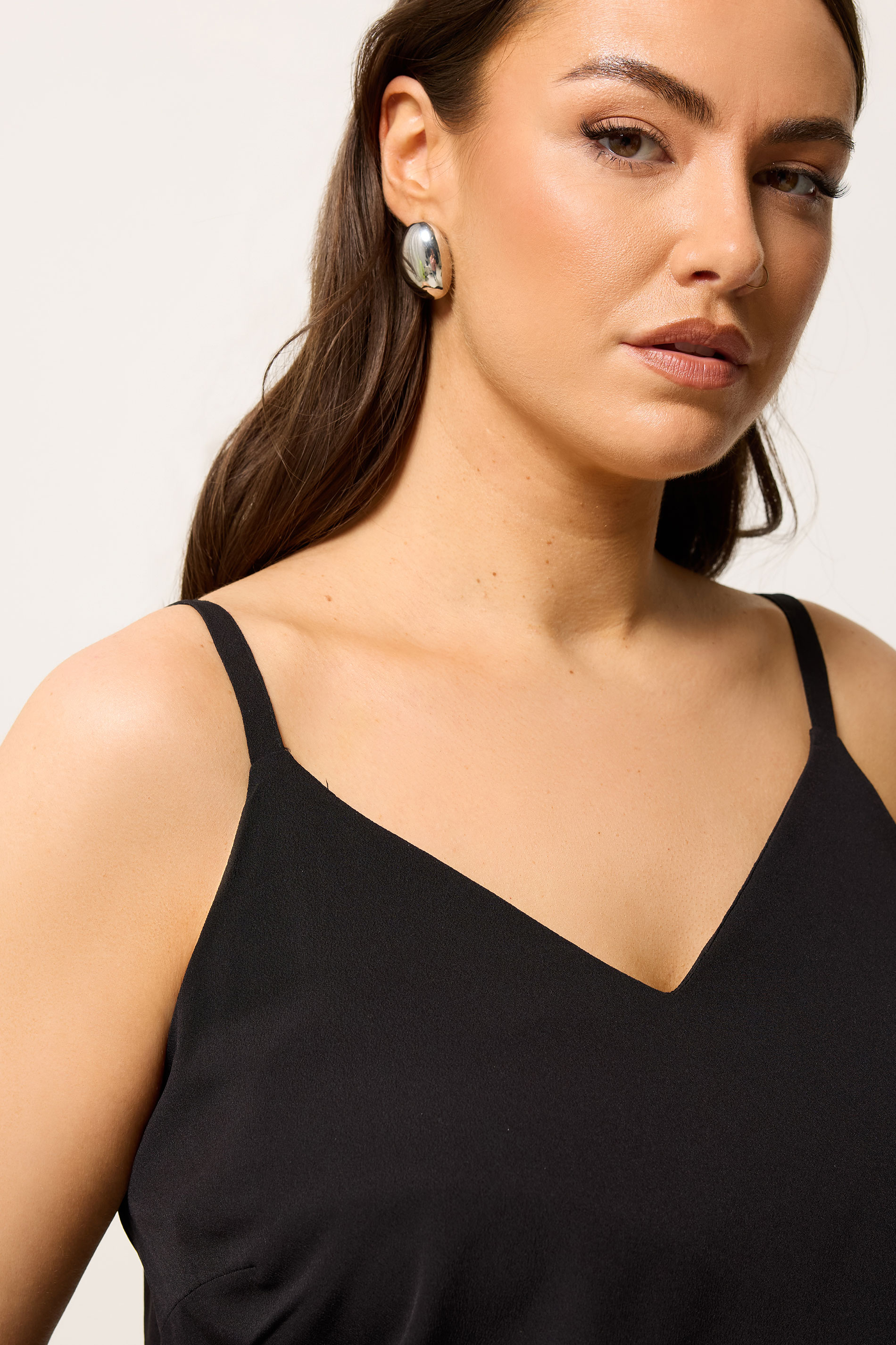 Silver Tone Statement Stud Earrings | Yours Clothing 2