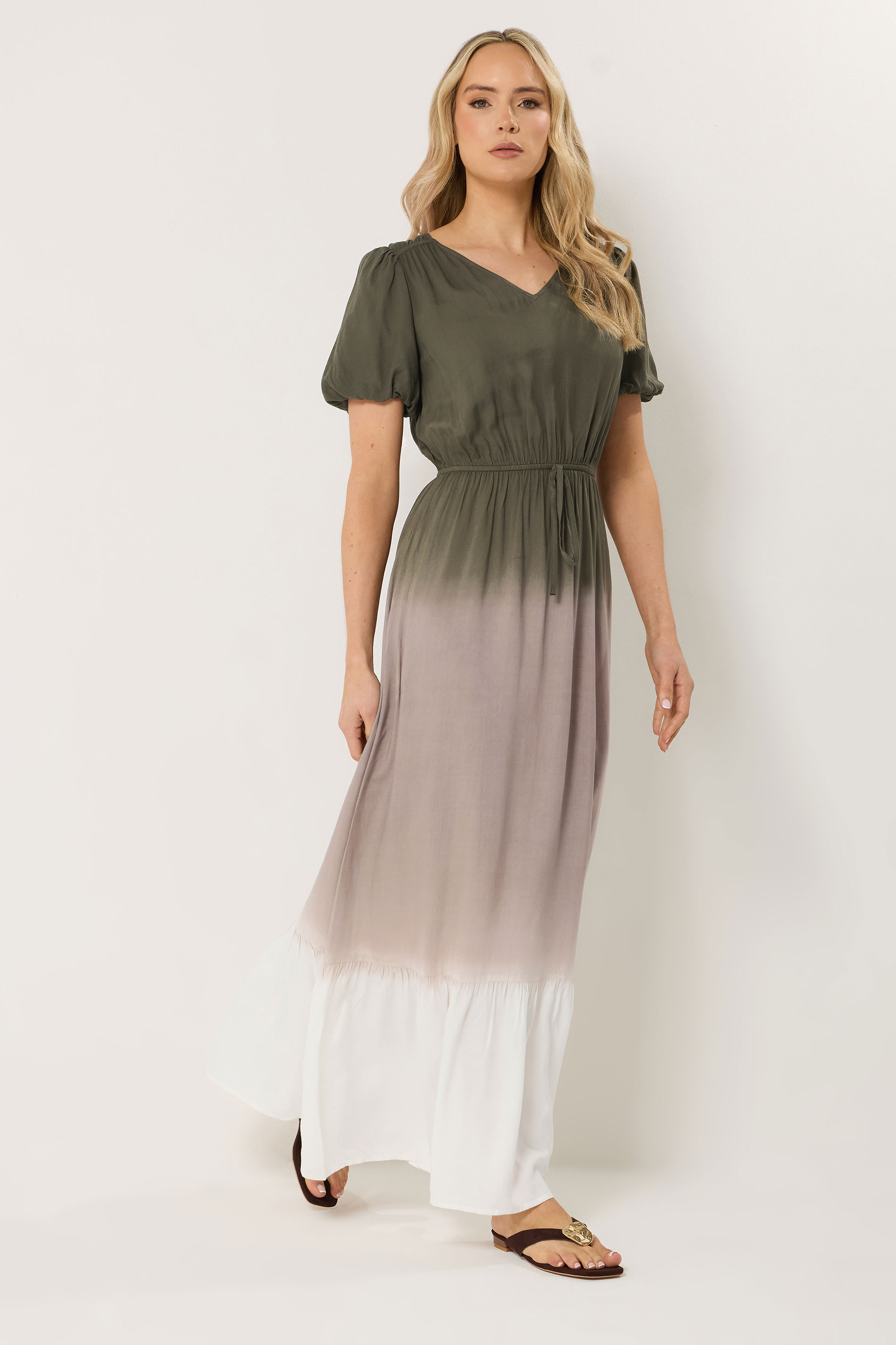 LTS Tall Women's Brown & White Ombre Maxi Dress | Long Tall Sally 1