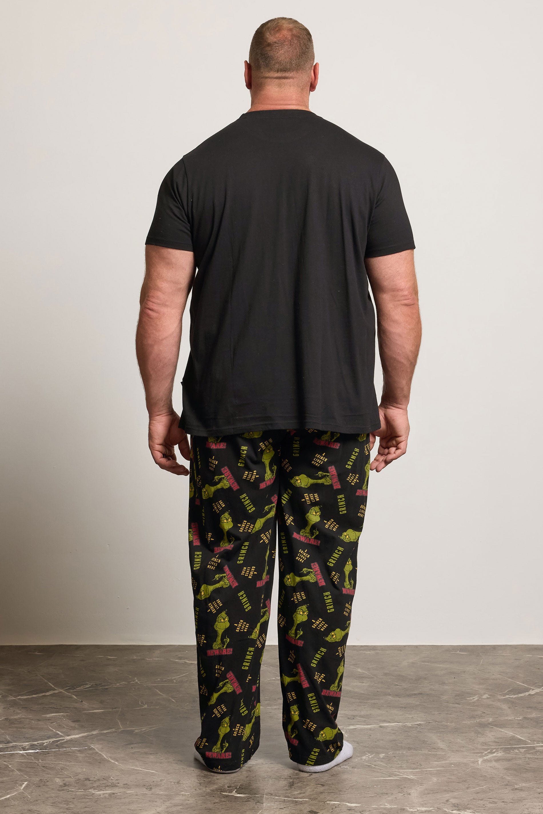 BadRhino Big & Tall Black Grinch Pyjama Set | BadRhino 2