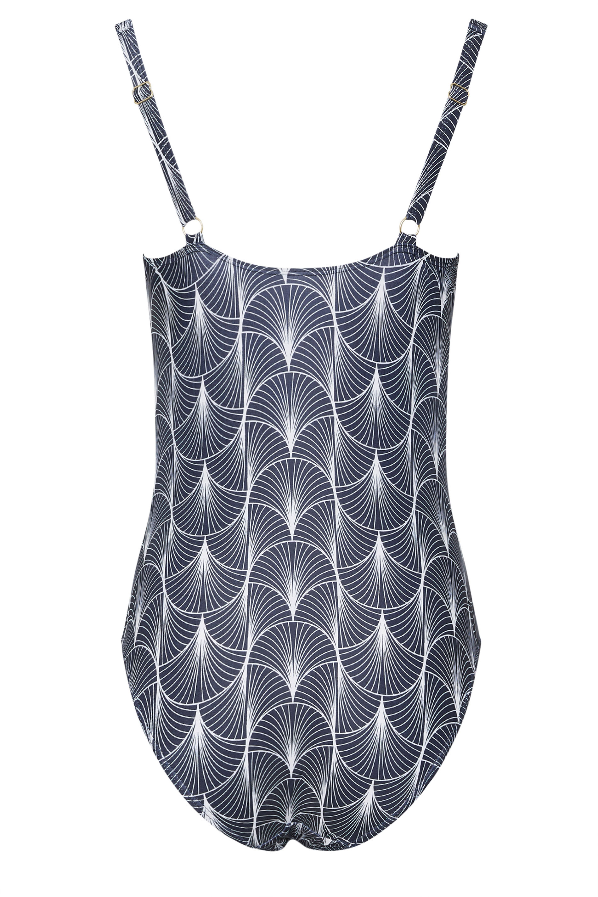 LTS Tall Women's Blue Fan Print Swimsuit | Long Tall Sally 7