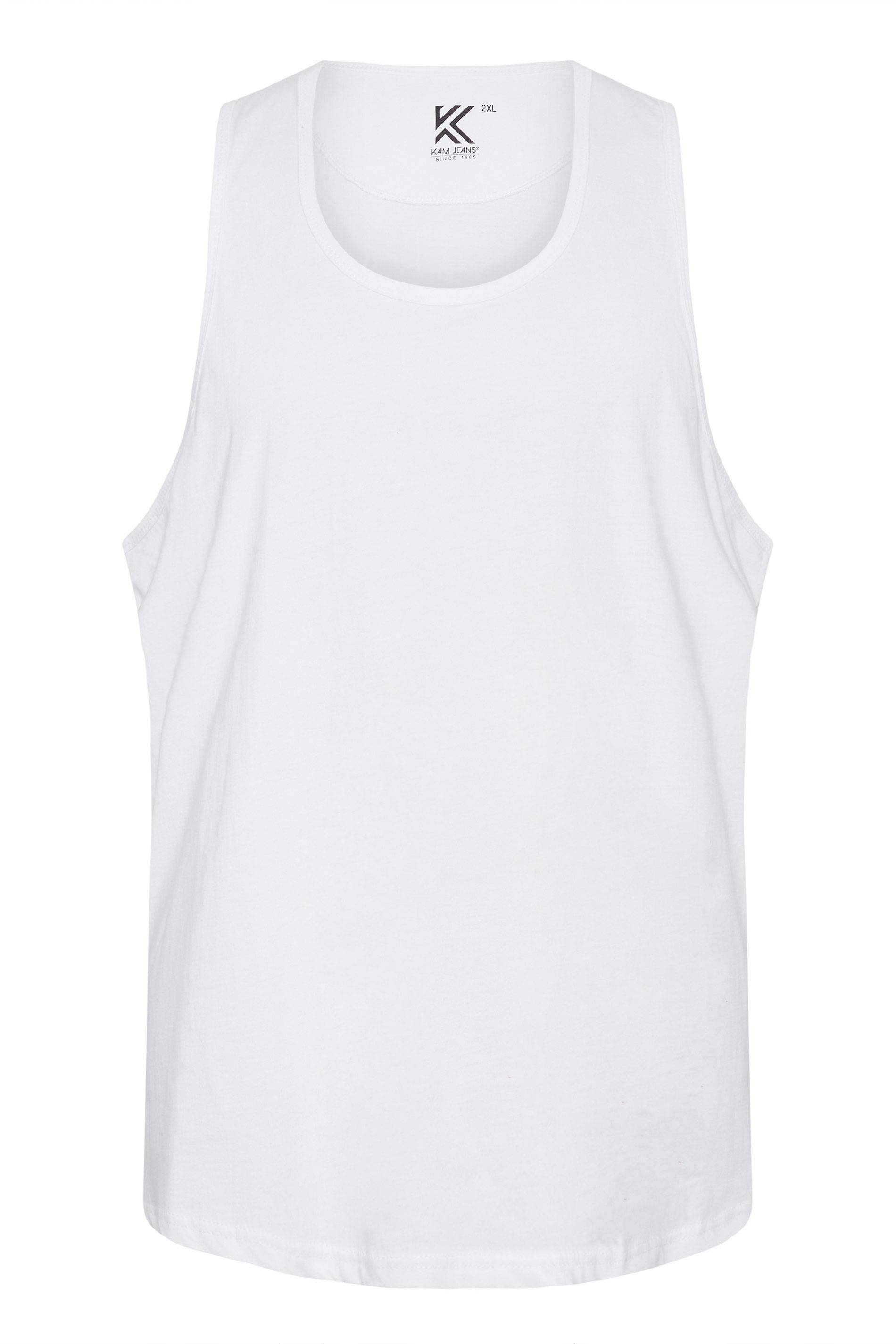 KAM White Plain Vest | BadRhino 1