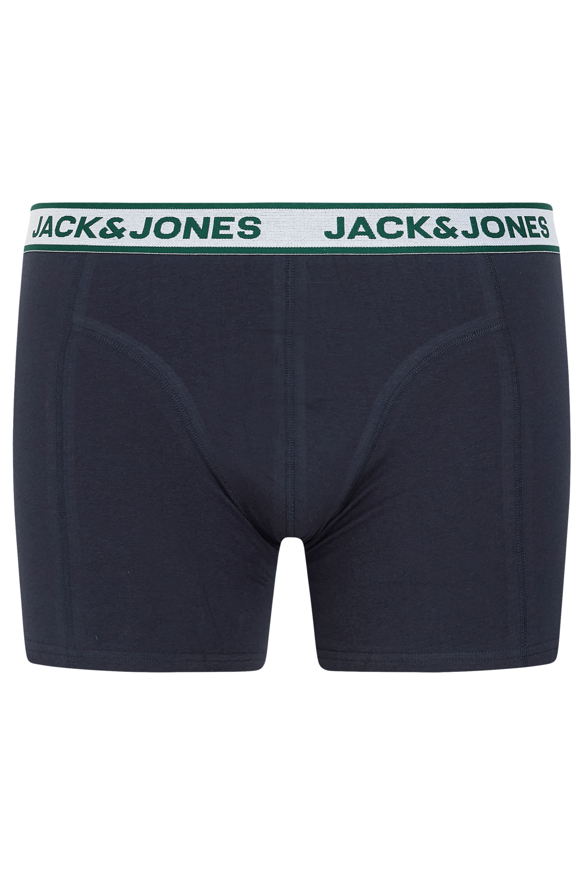 JACK & JONES Big & Tall 5 PACK Black & Green Boxers | BadRhino 8