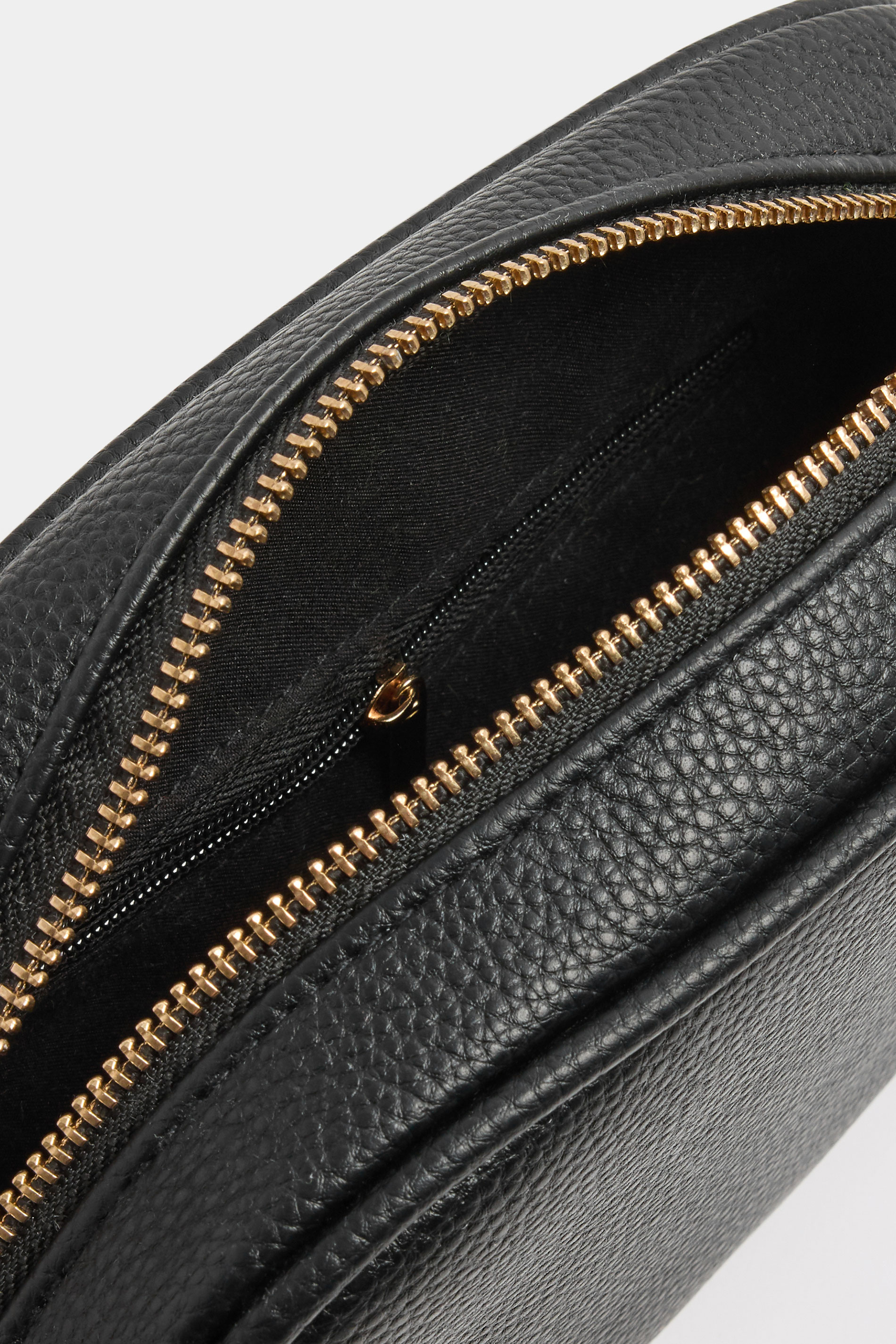 Black Faux Leather Leopard Strap Shoulder Bag | Yours Clothing 2