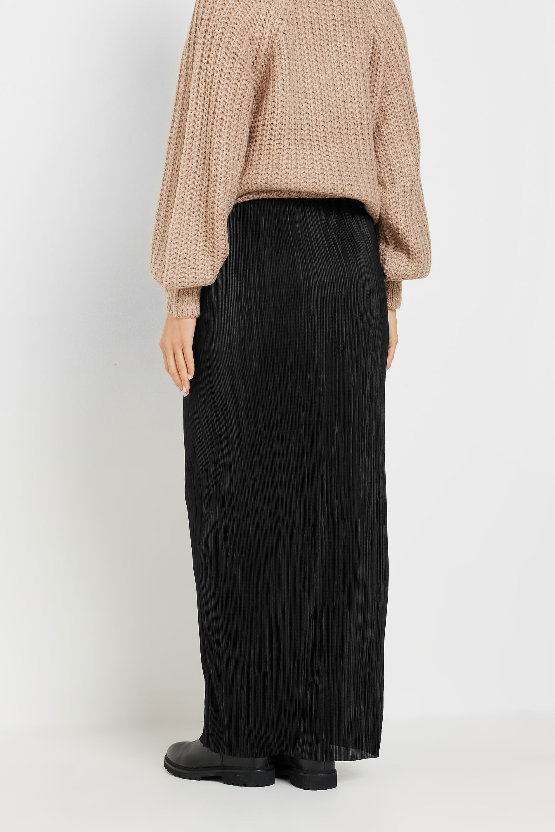 LTS Tall Black Plisse Maxi Skirt | Long Tall Sally 2