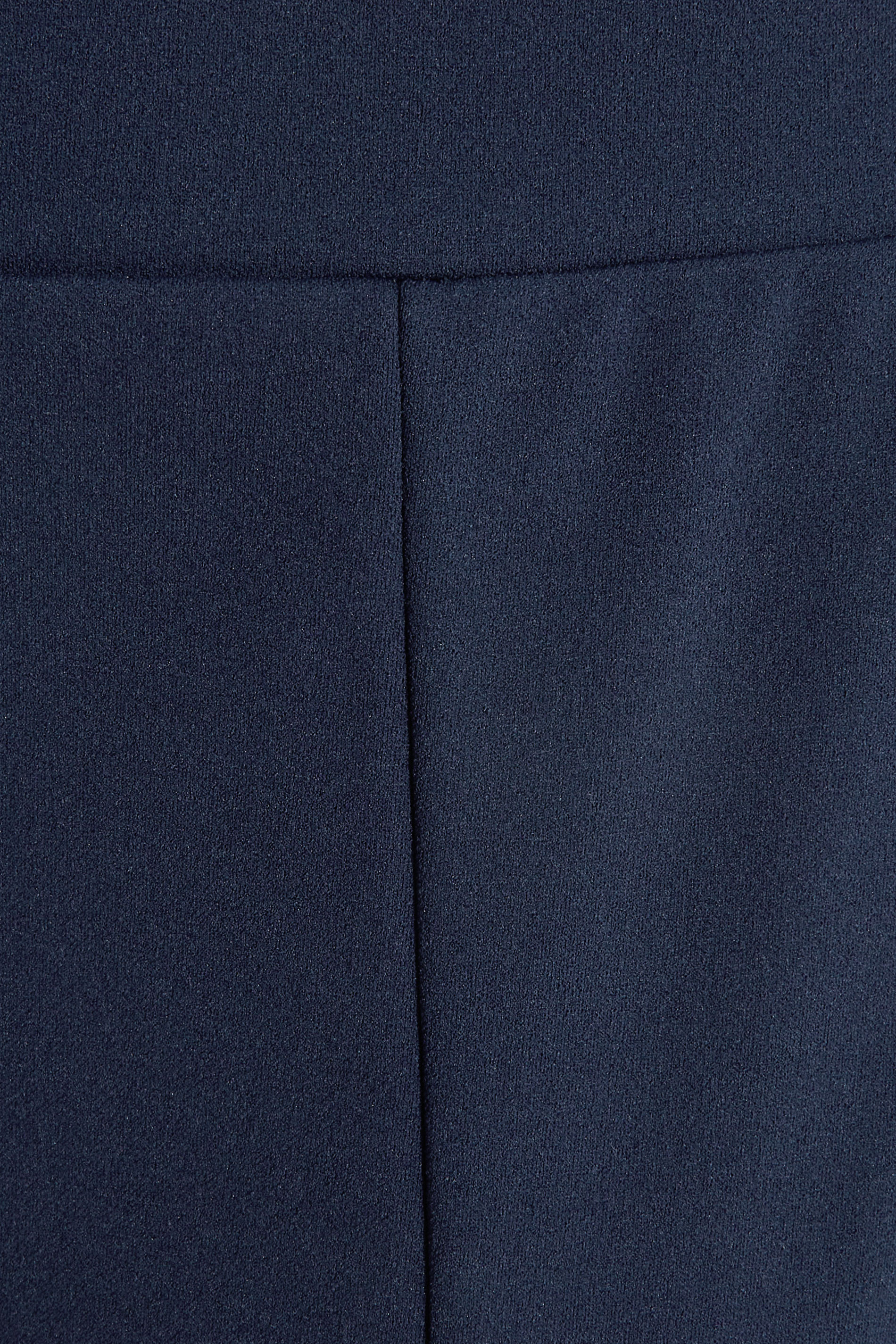 Plus Size Navy Blue Stretch Tapered Trousers | Yours Clothing 2