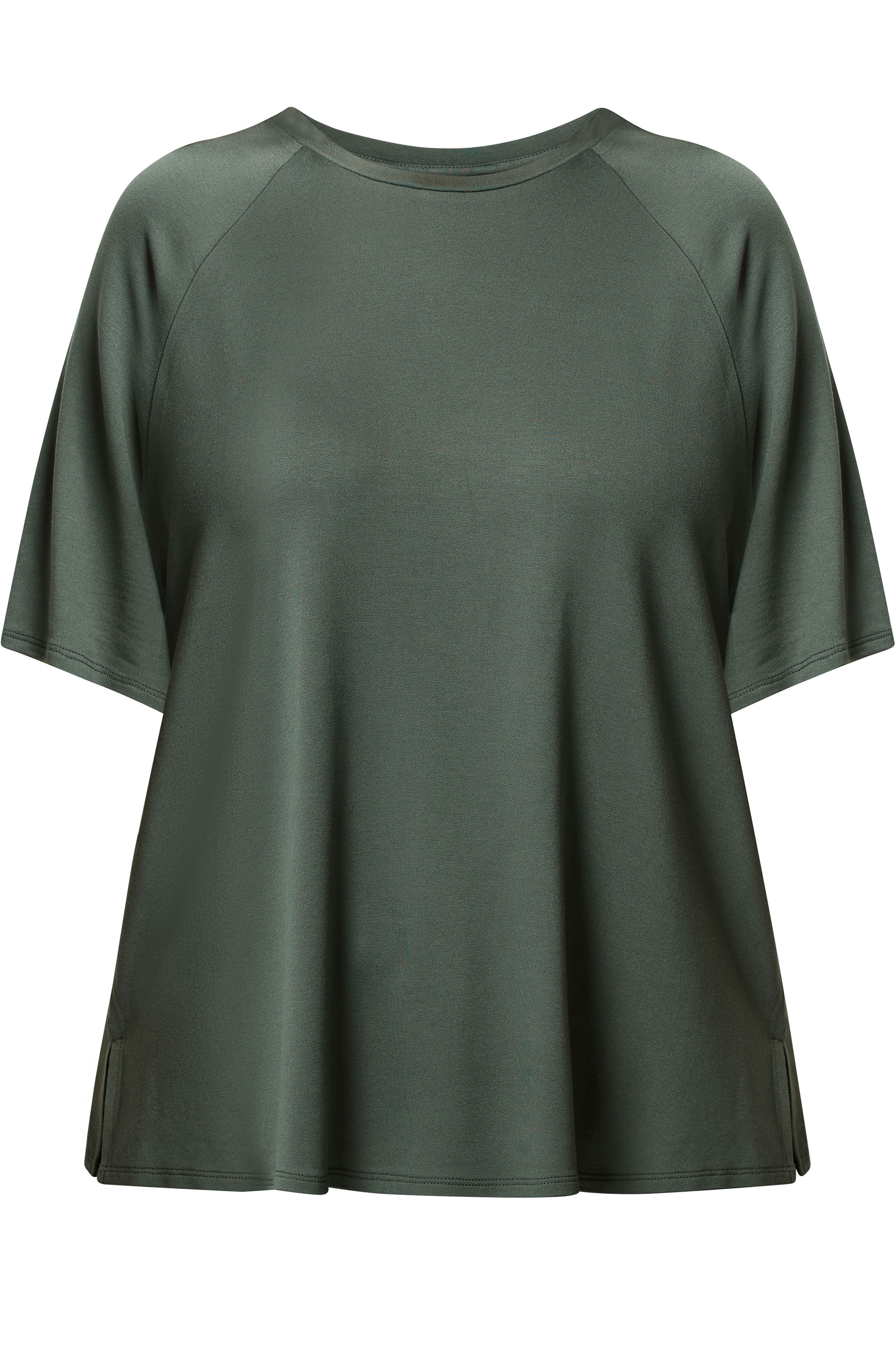 YOURS Plus Size Sage Green Soft Touch T-Shirt | Yours Clothing 5
