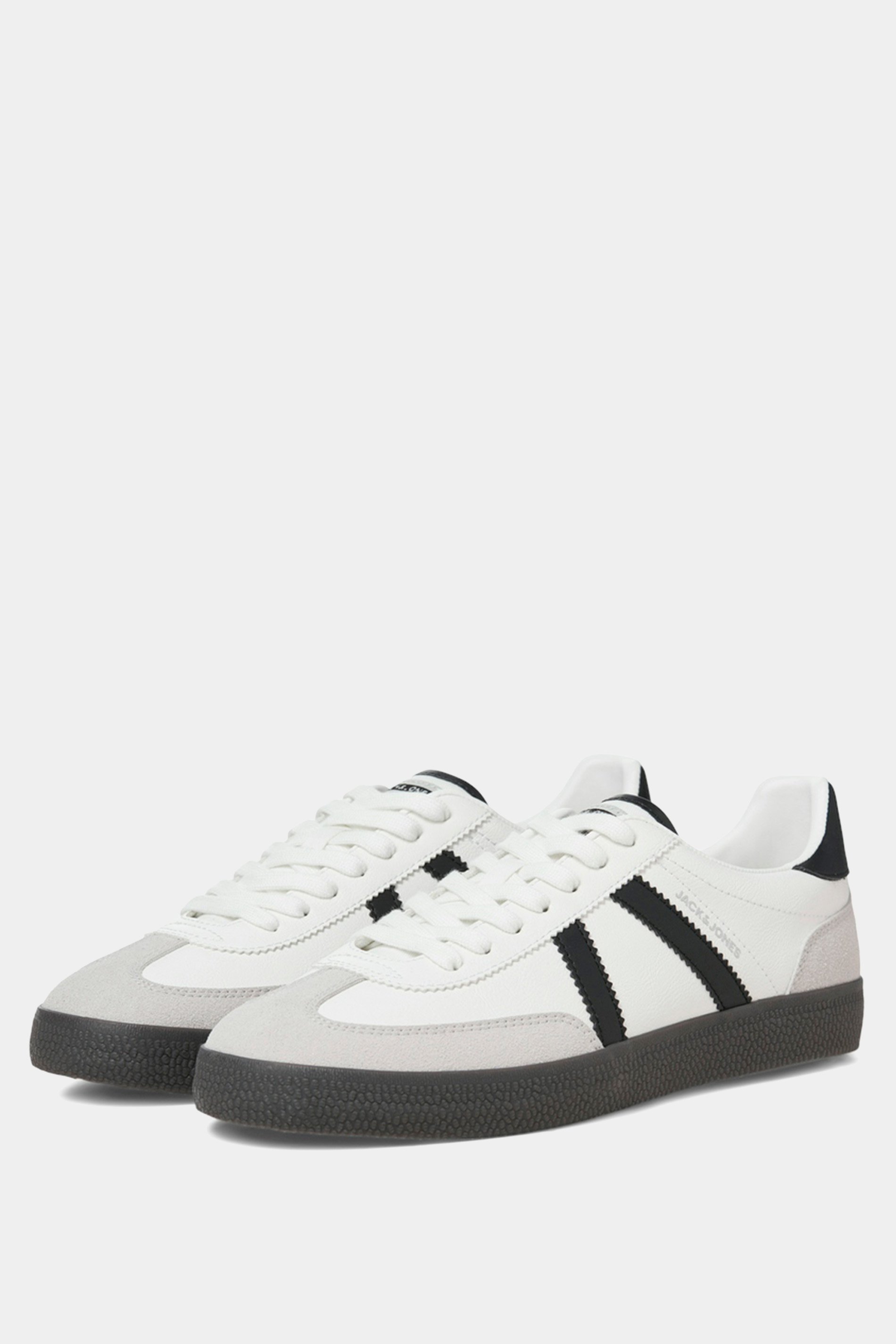 JACK & JONES Bright White PU Trainers | BadRhino 1