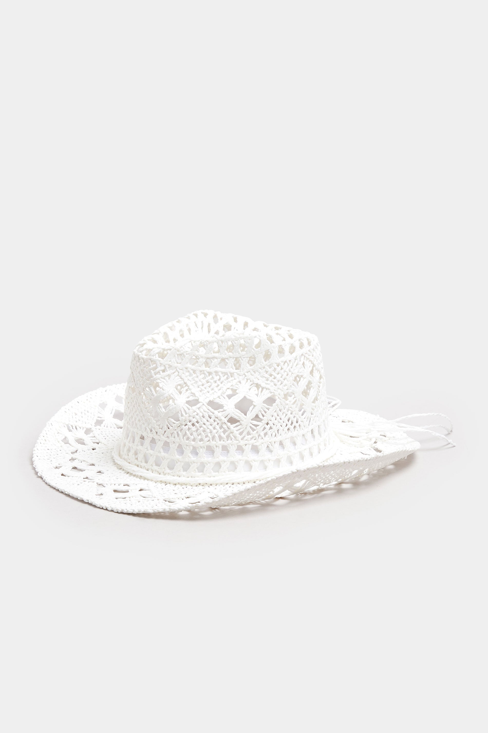 White Straw Cowboy Hat | Yours Clothing 3