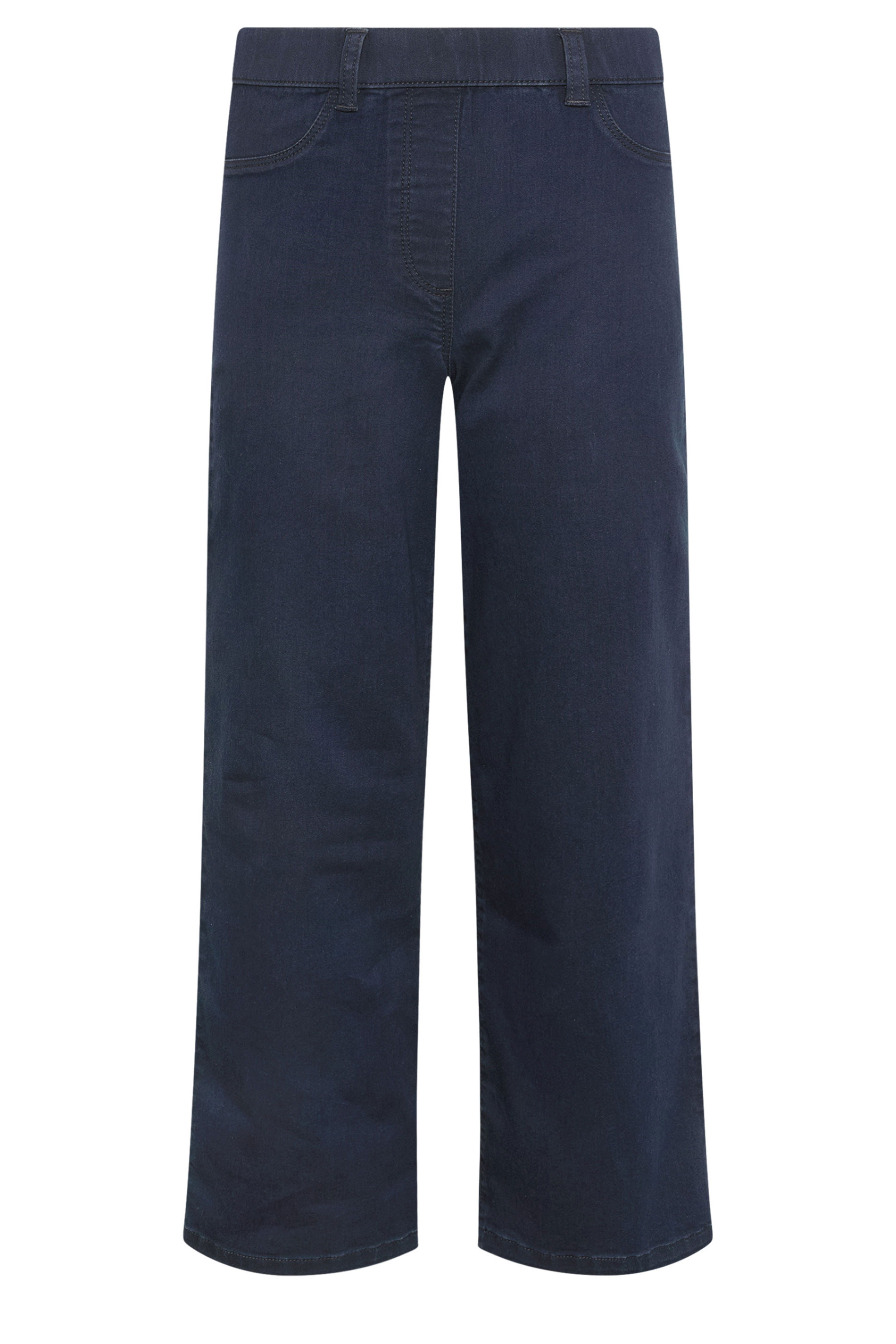 M&Co Petite Indigo Blue Wide Leg Jeggings | M&Co 5