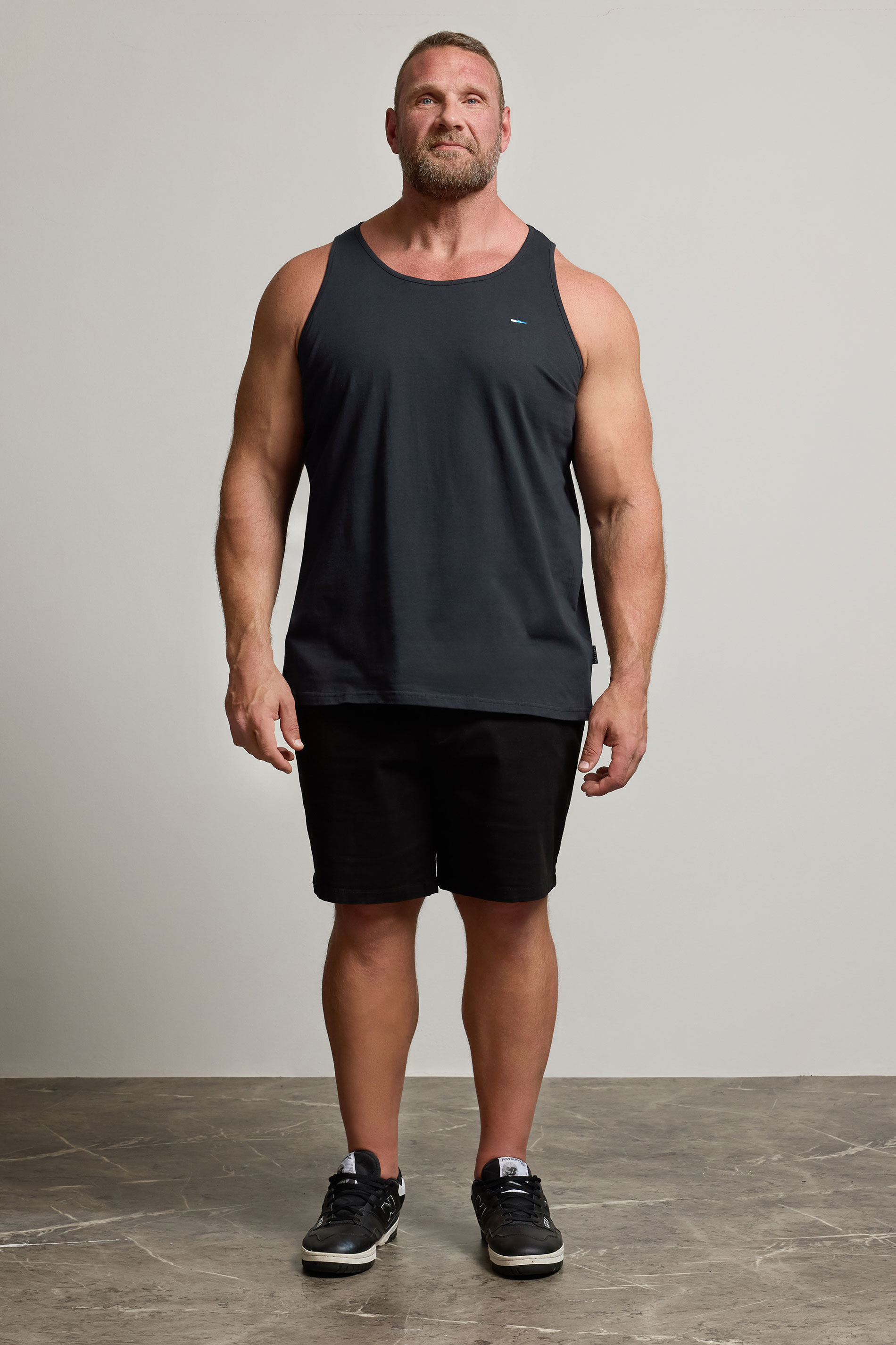 BadRhino Navy Blue Plain Vest Top | BadRhino 1