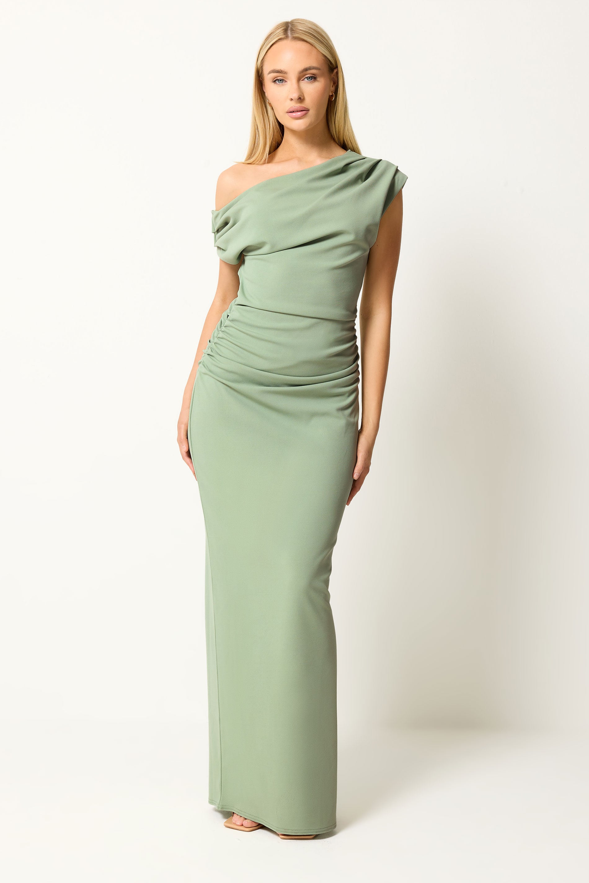 STAR Sage Green Draped Dress | StarByJM 1