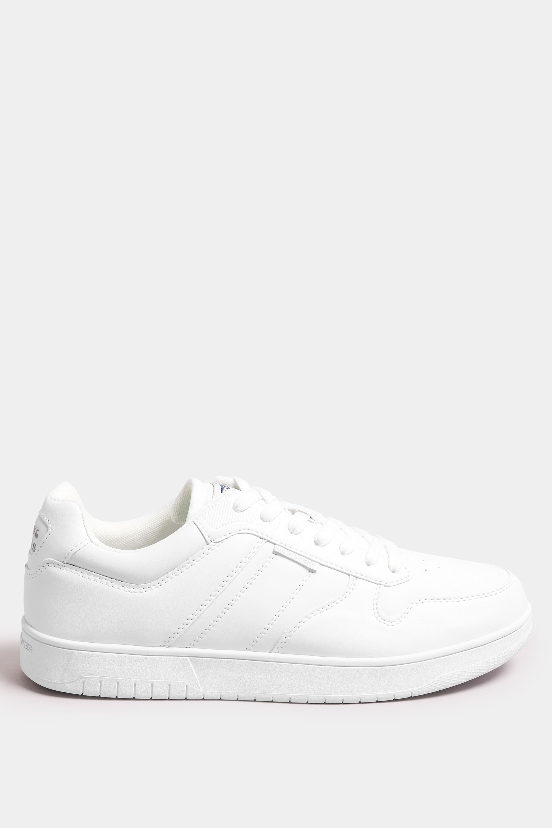 JACK & JONES White Logo Panel Trainers | BadRhino 2