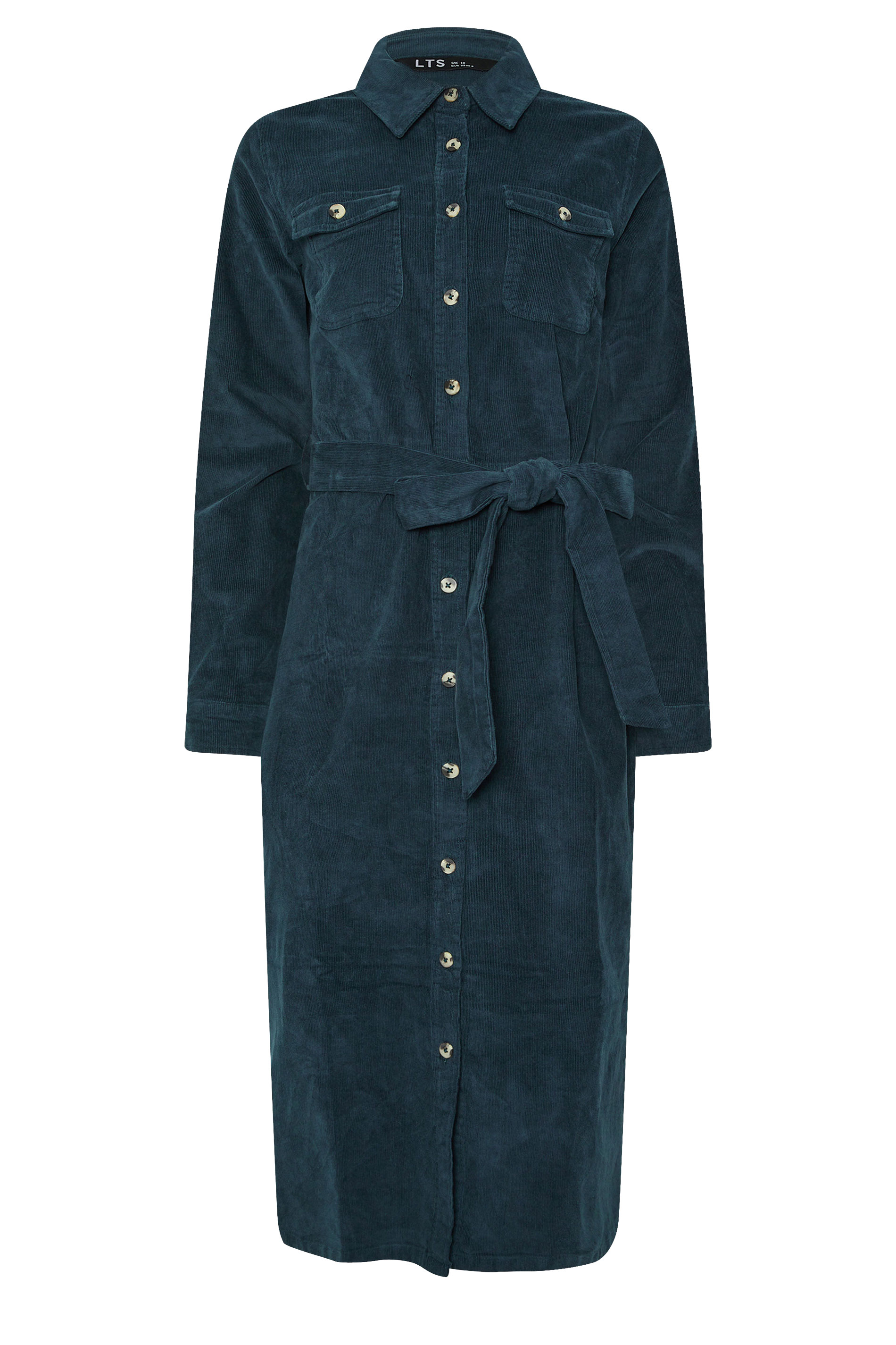 LTS Tall Dark Blue Cord Shirt Dress | Long Tall Sally 5