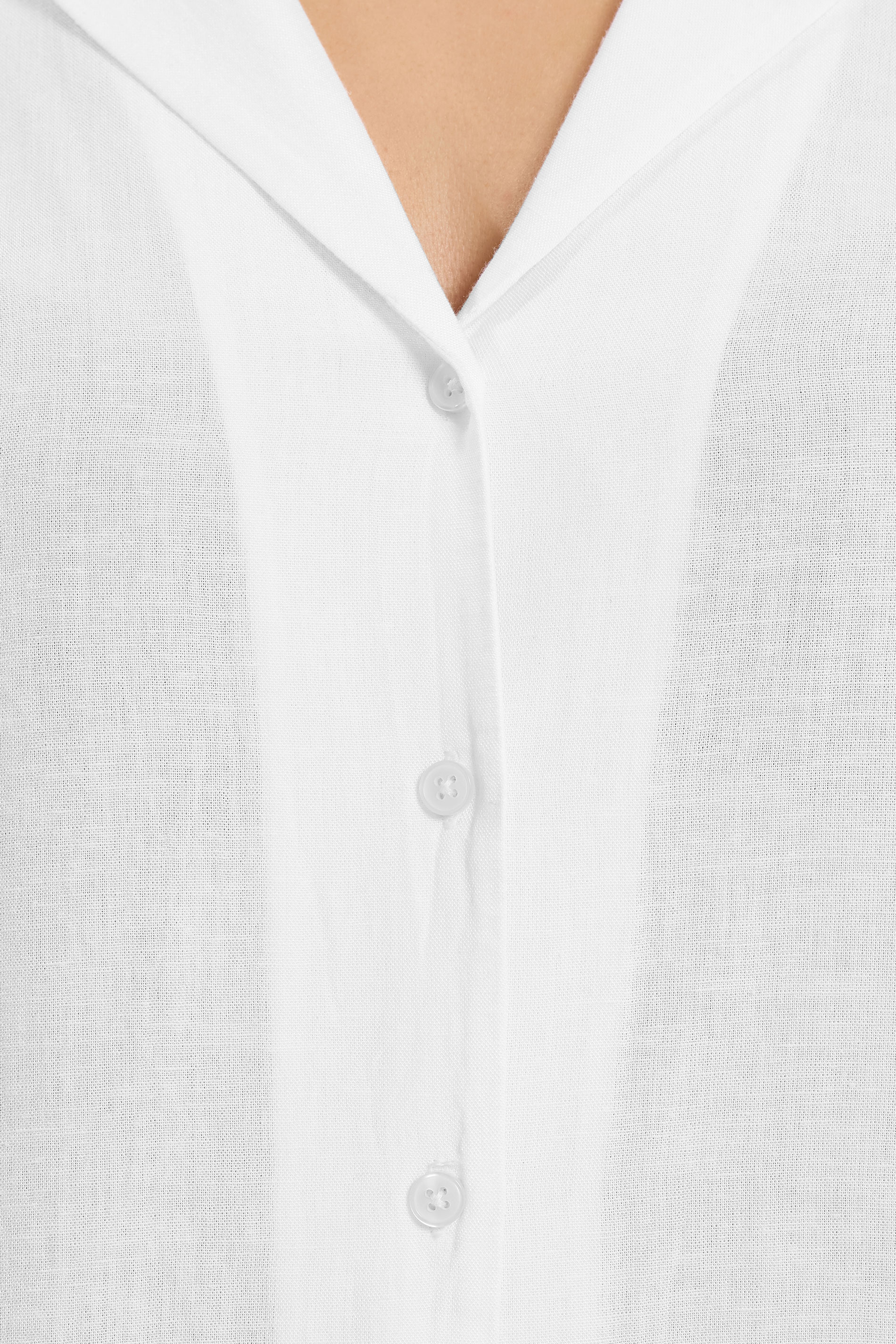 YOURS Plus Size White Linen Shirt | Yours Clothing 4