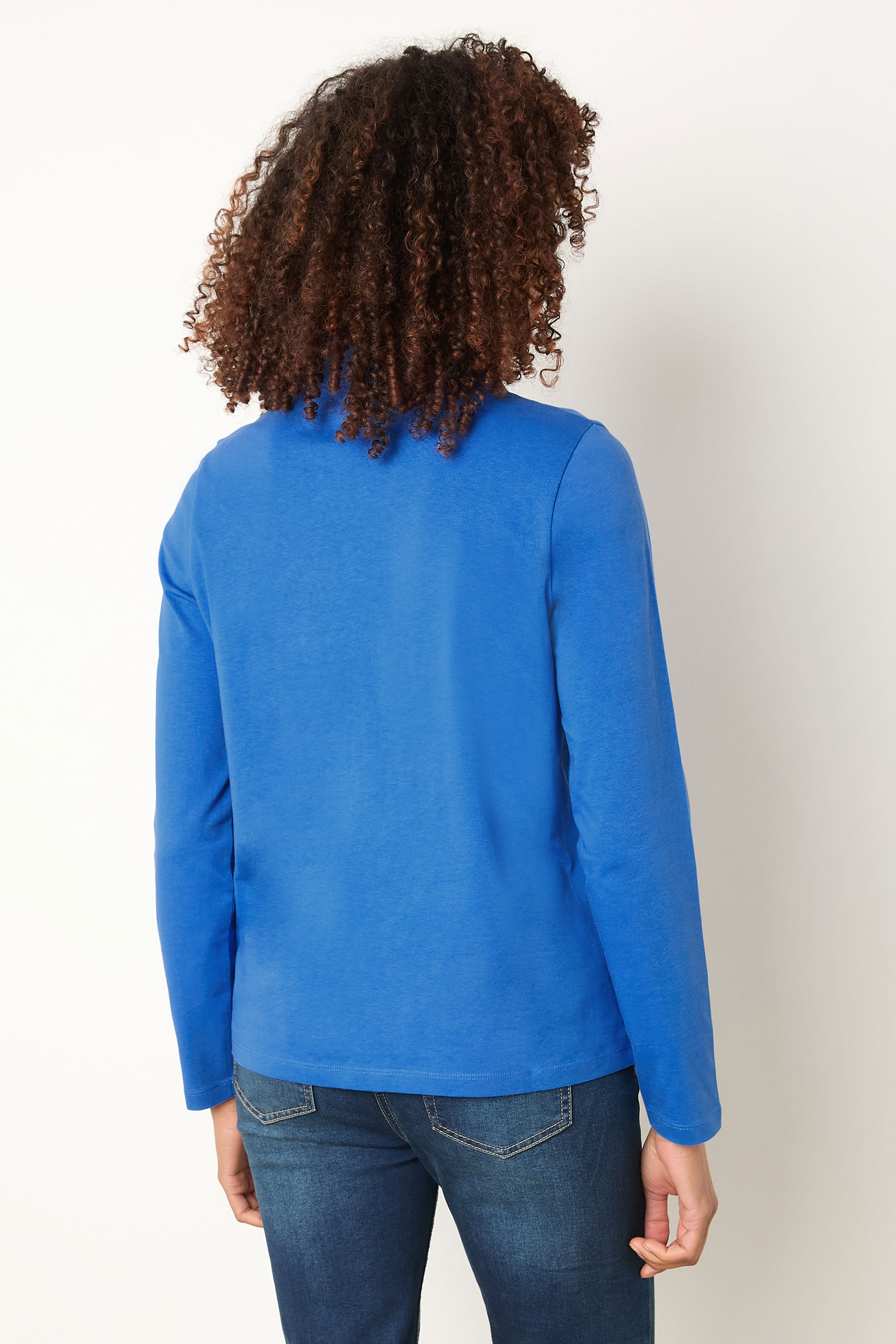 M&Co Blue Cotton Polo Shirt | M&Co 2