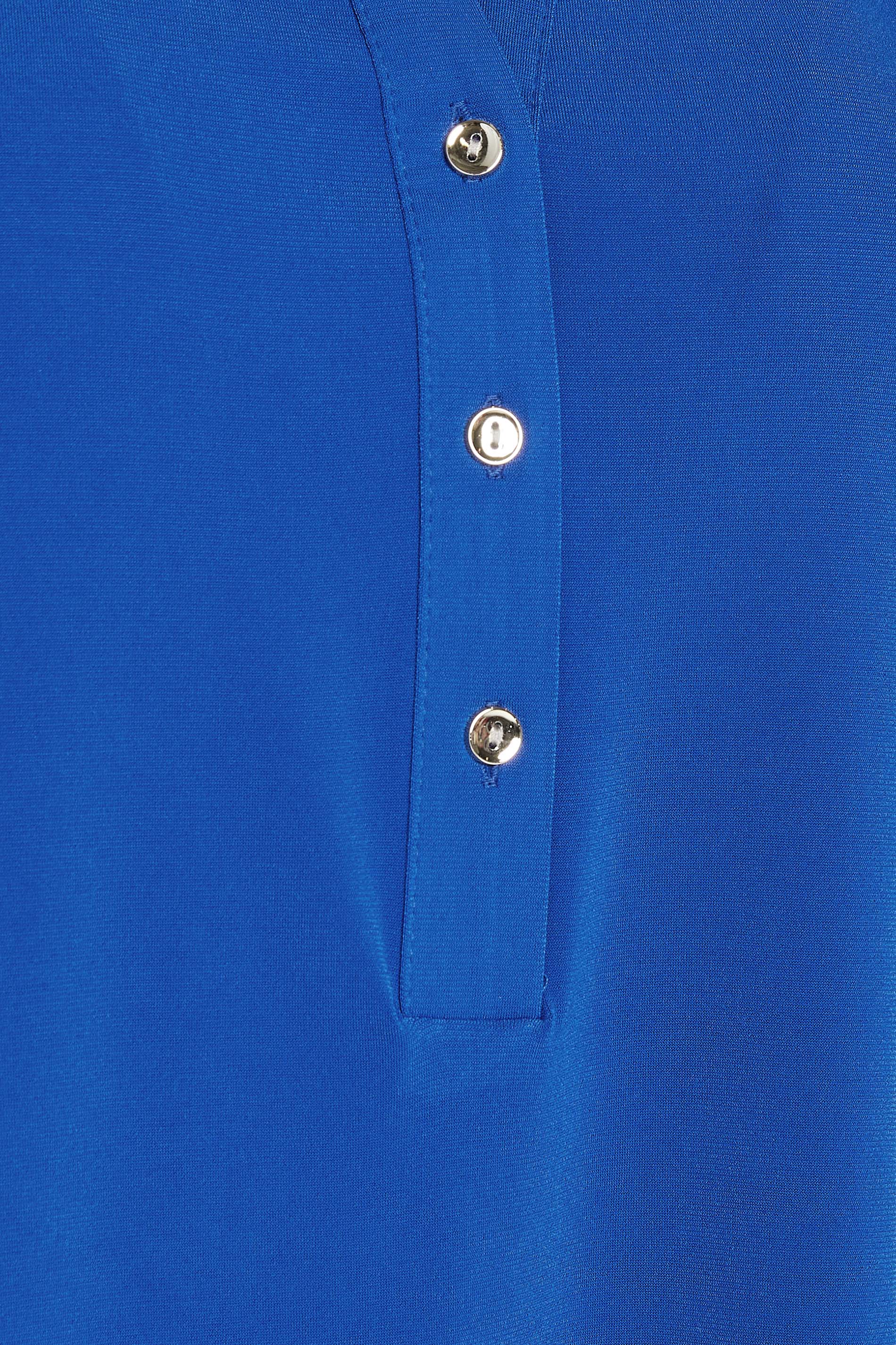 M&Co Blue Half Placket Blouse | M&Co 5