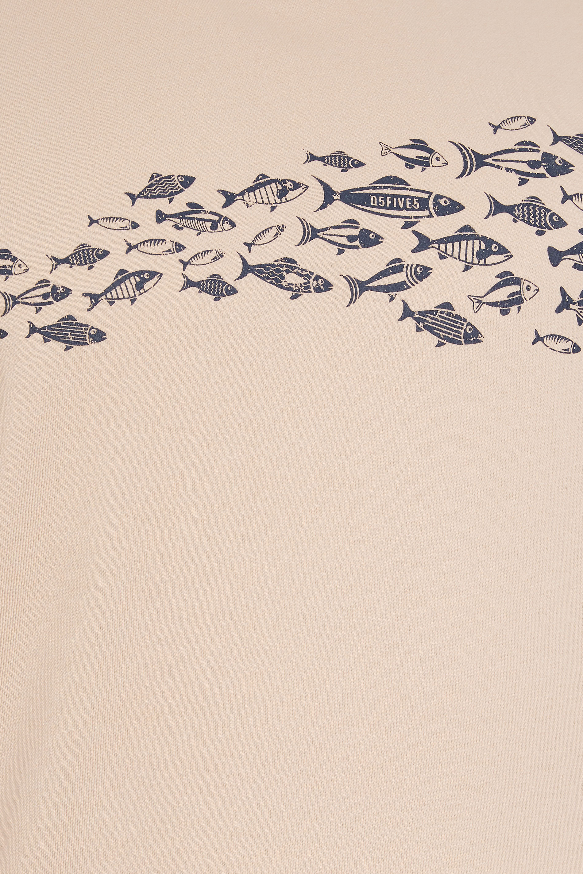 D555 Big & Tall Dusty Pink Shoal Fish T-Shirt | BadRhino 1