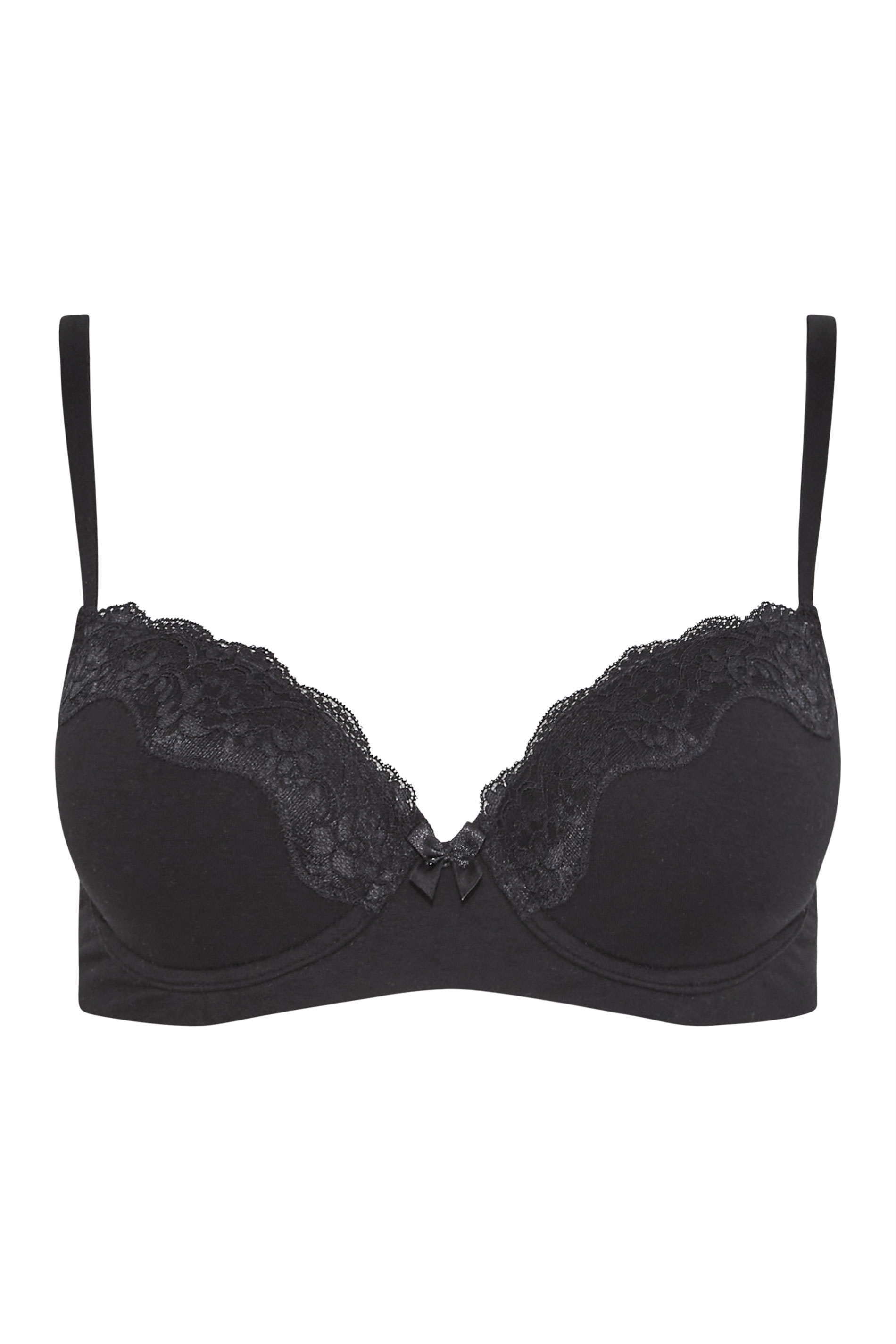 Tall Women's LTS 2 PACK Black & White Cotton T-Shirt Bras | Long Tall Sally 10