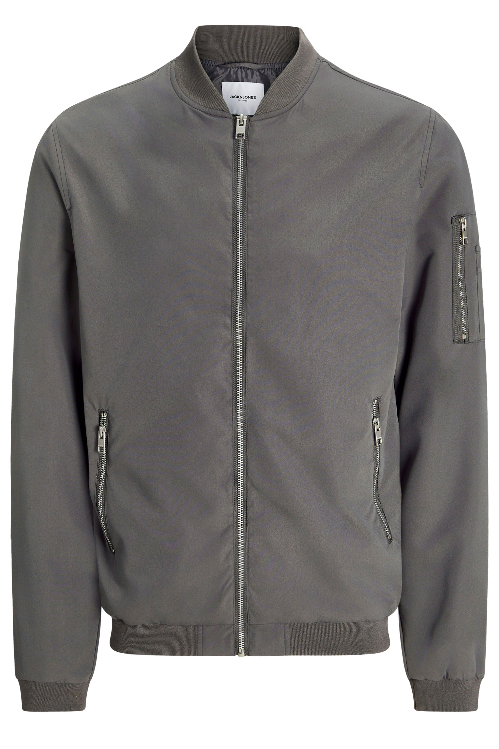 JACK & JONES Grey Bomber Jacket | BadRhino 1