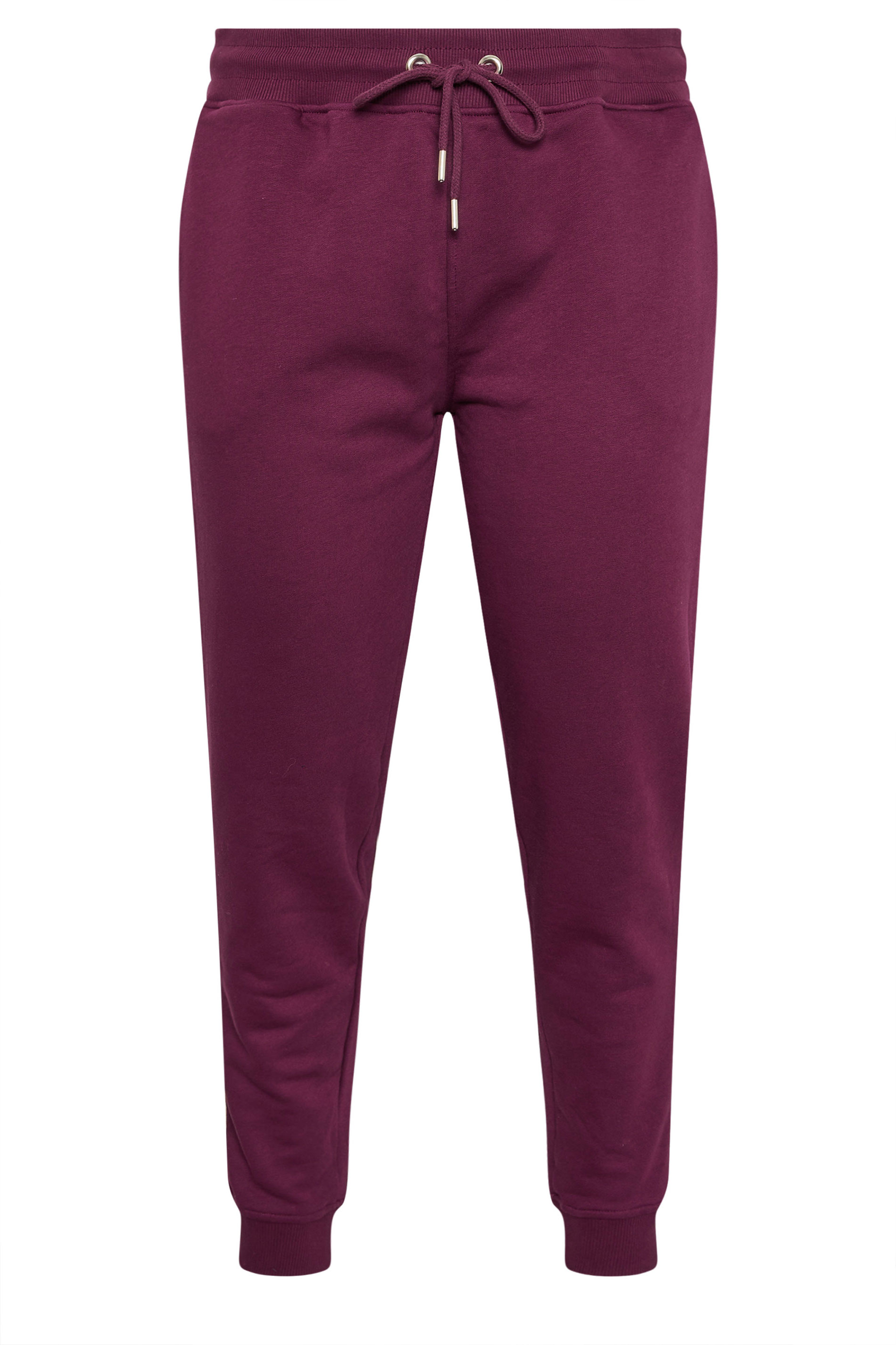 YOURS Plus Size Burgundy Red Tie Cuffed Joggers | Yours Clothing 5