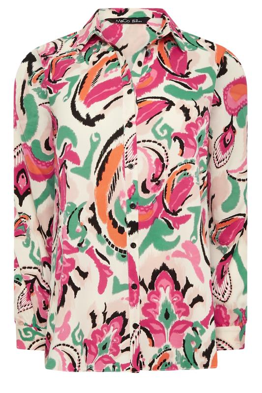 M&Co Pink Paisley Print Long Sleeve Shirt | M&Co 6