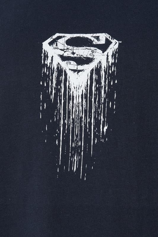 BadRhino Big & Tall Navy Blue Superman Graphic Print T-Shirt | BadRhino 7