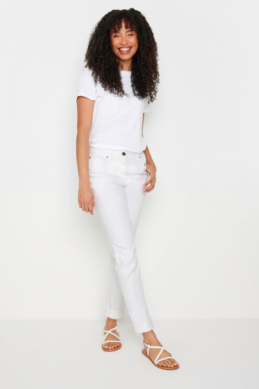 M&Co White Ankle Grazer Cigarette Jeans | M&Co 2