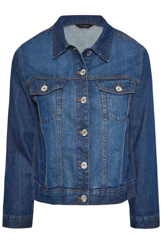 YOURS Plus Size Indigo Blue Denim Jacket | Yours Clothing 7