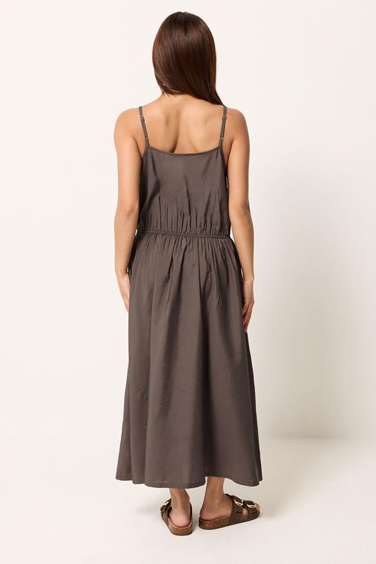 PixieGirl Petite Chocolate Brown Midi Dress | PixieGirl 2