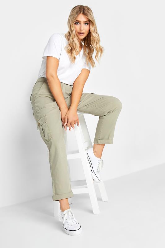 M&Co Sage Green Cargo Trousers | M&Co 4