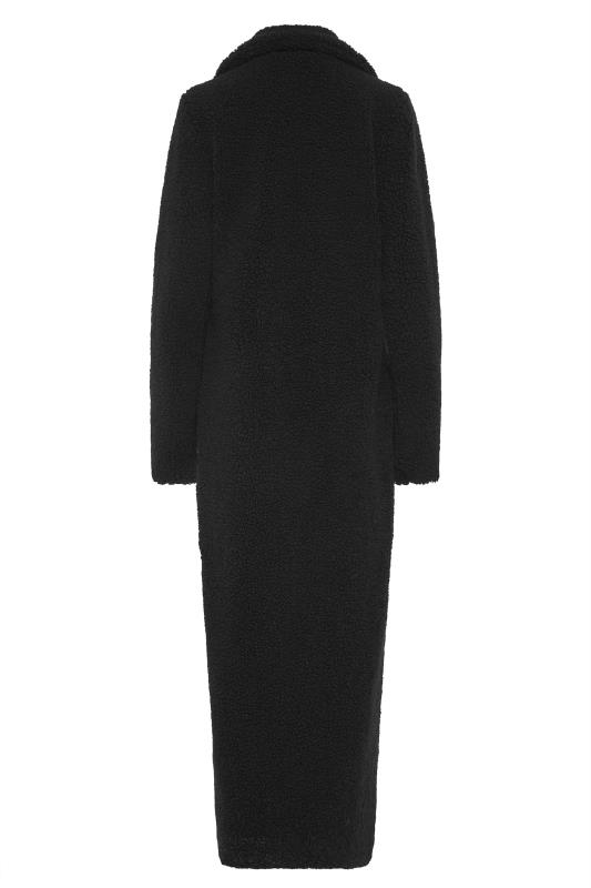 Tall Women's LTS Black Teddy Maxi Coat | Long Tall Sally 7