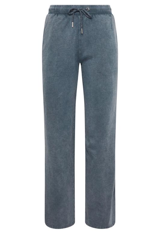 LTS Tall Navy Blue Acid Wash Straight Leg Joggers | Long Tall Sally 6