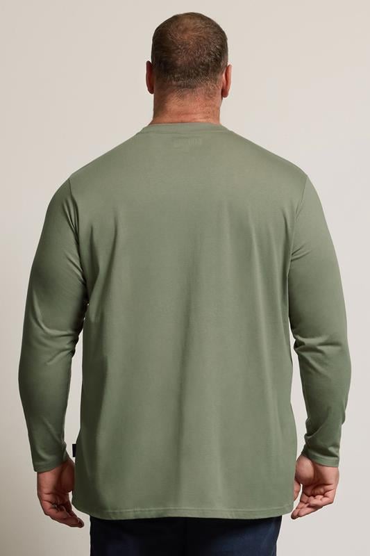 BadRhino Big & Tall Sage Green Extra Long Core Long Sleeve T-Shirt | BadRhino 2